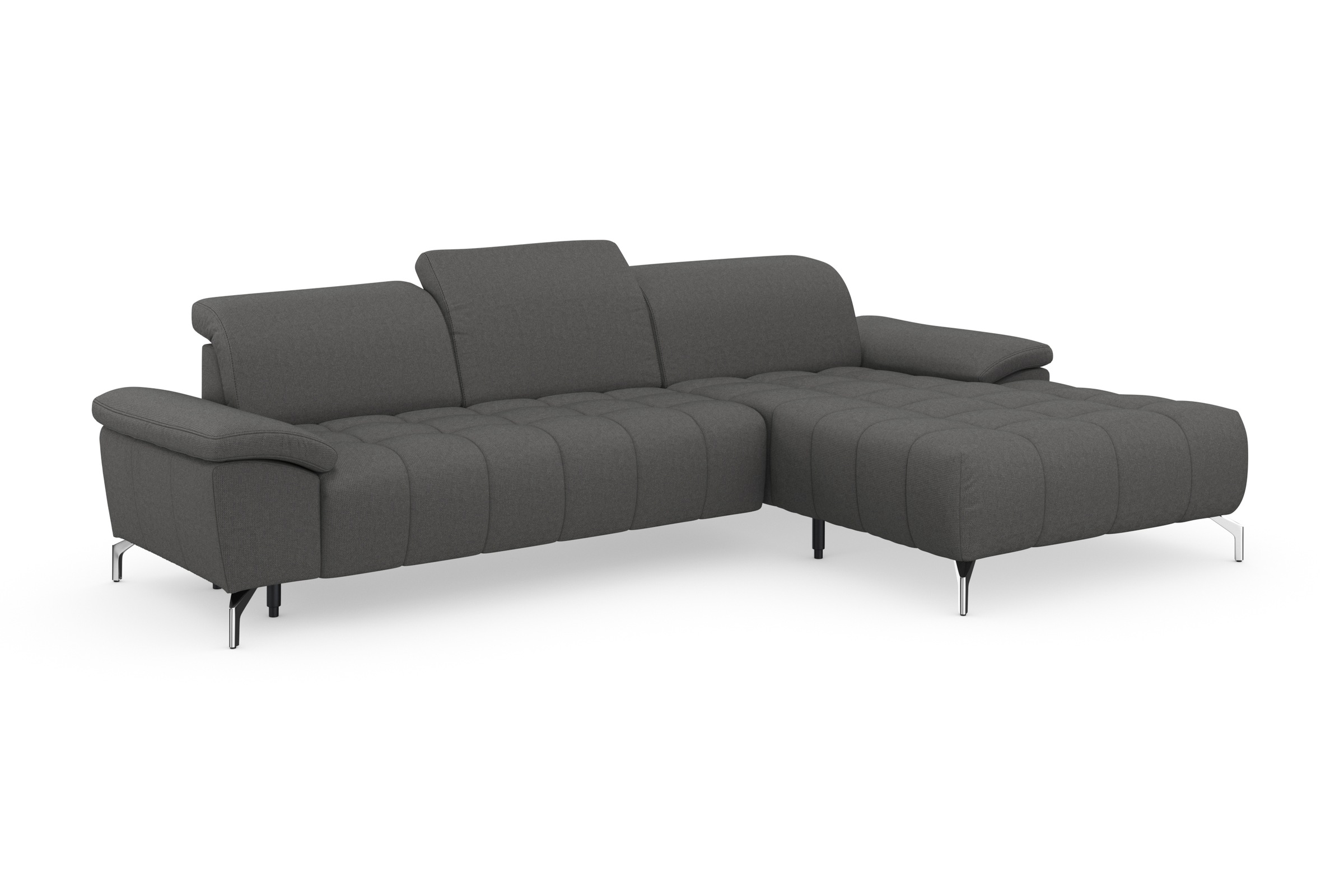 sit&more Ecksofa »Cool L-Form«, wahlweise mit Kopfteilverstellung und Vorziehsitz, motorisch