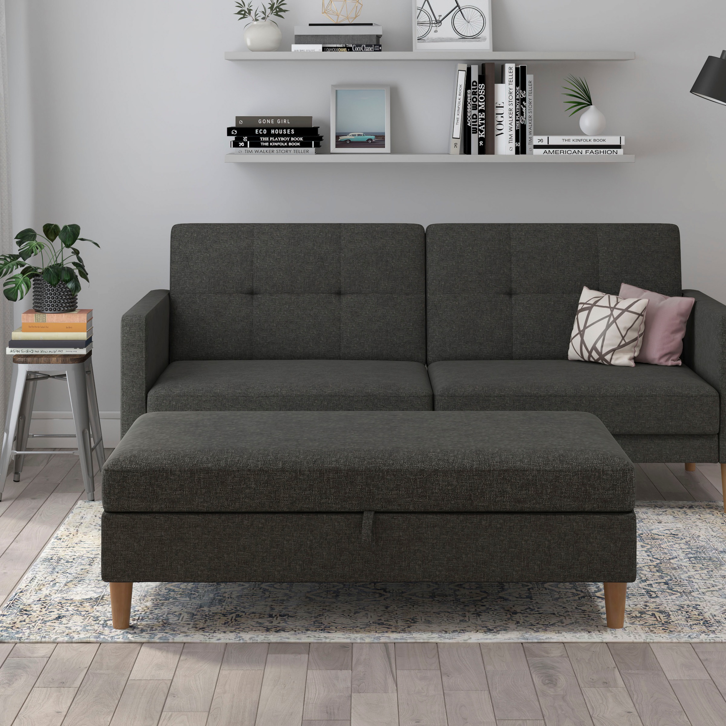 Dorel Home Stauraumhocker »Lilly«, (1 St.), mit Stauraum, frei in Raum stellbar, Sitzhöhe 43 cm
