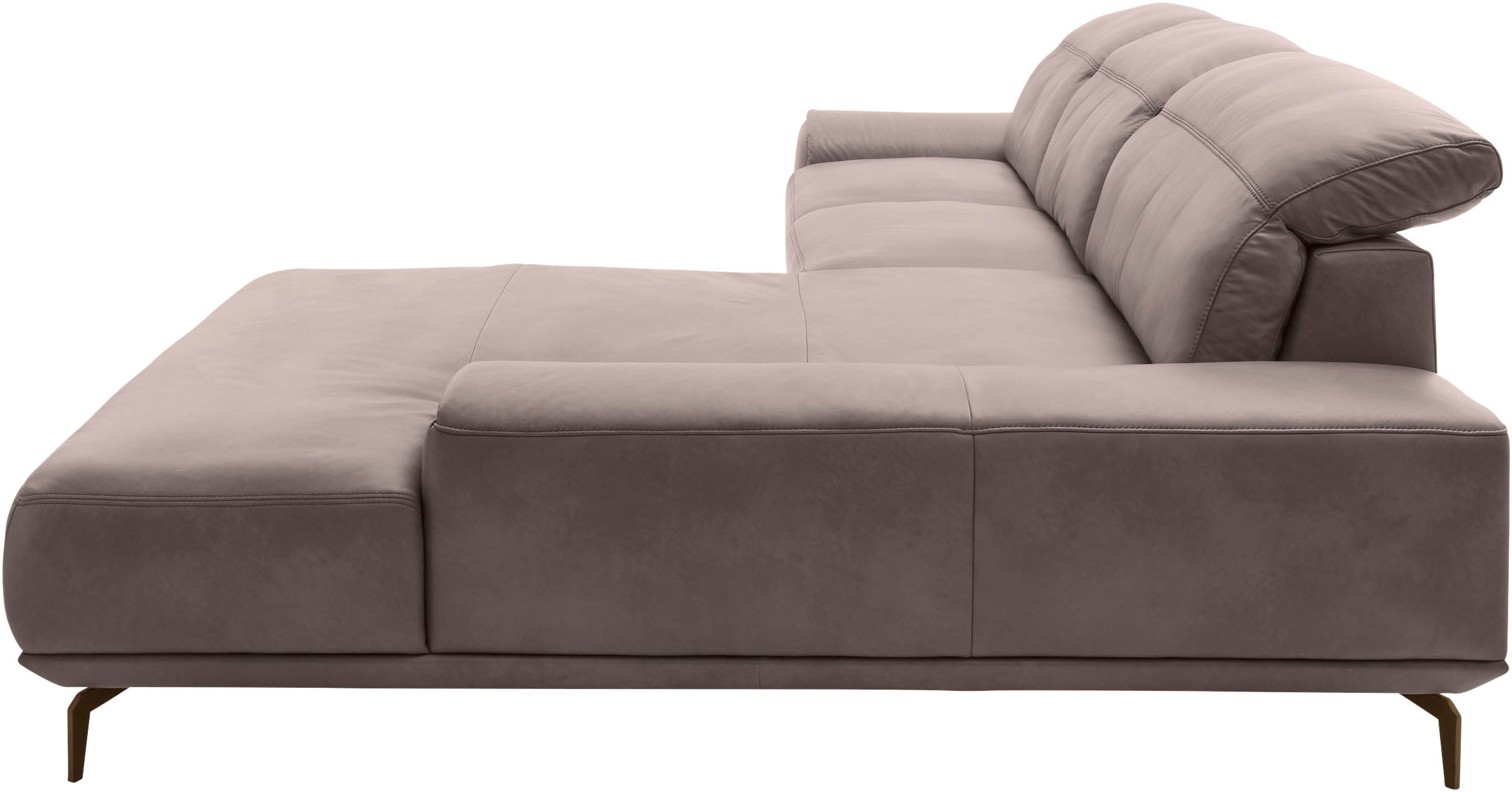 Musterring Wohnlandschaft »MR 2490«, Bronze-Fuß Sitzhöhe 46cm, wahlweise mit Funktionen, Maße 342 x 207 cm
