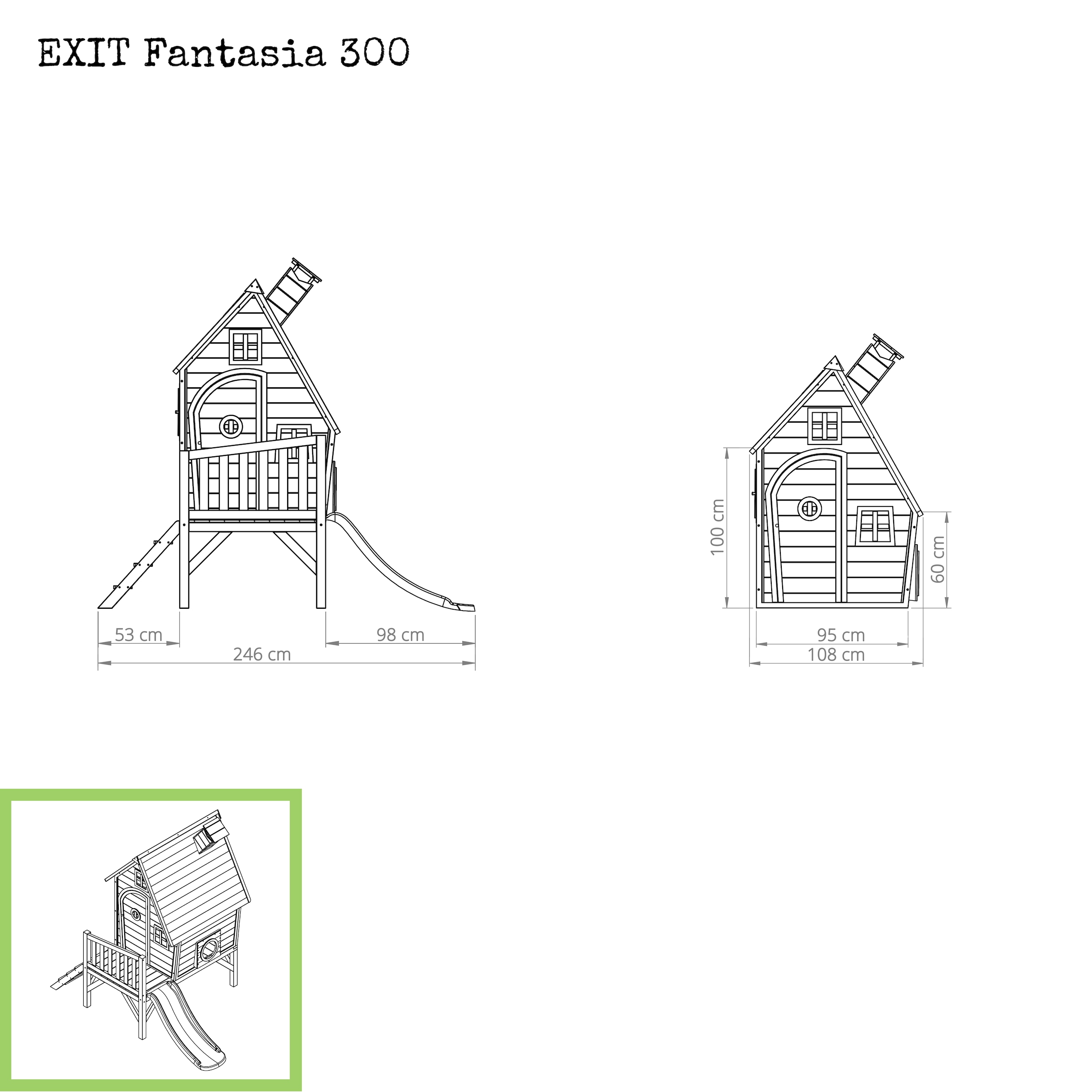 EXIT Spielhaus »Fantasia 300 rot«