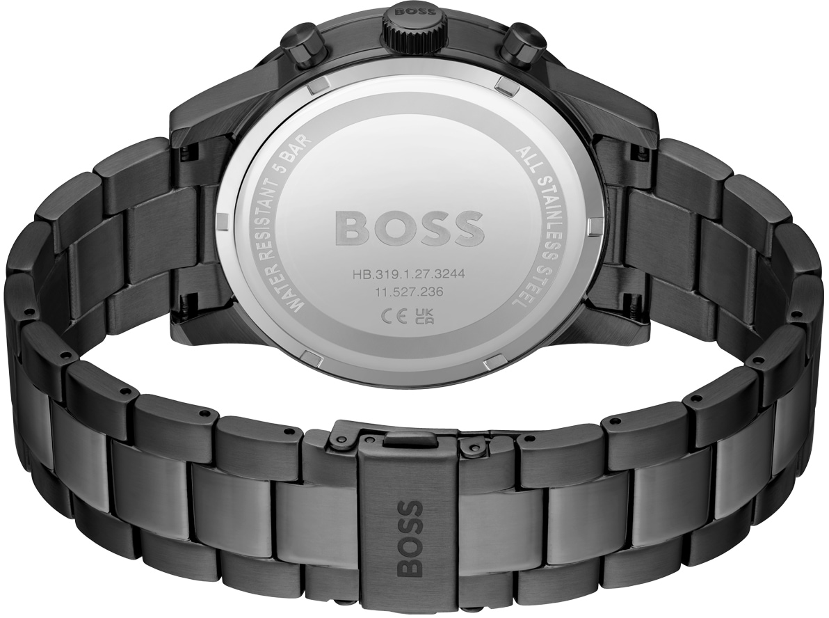 BOSS Chronograph »ALLURE«, Quarzuhr, Herrenuhr, Armbanduhr, Stoppfunktion, Edelstahlarmband