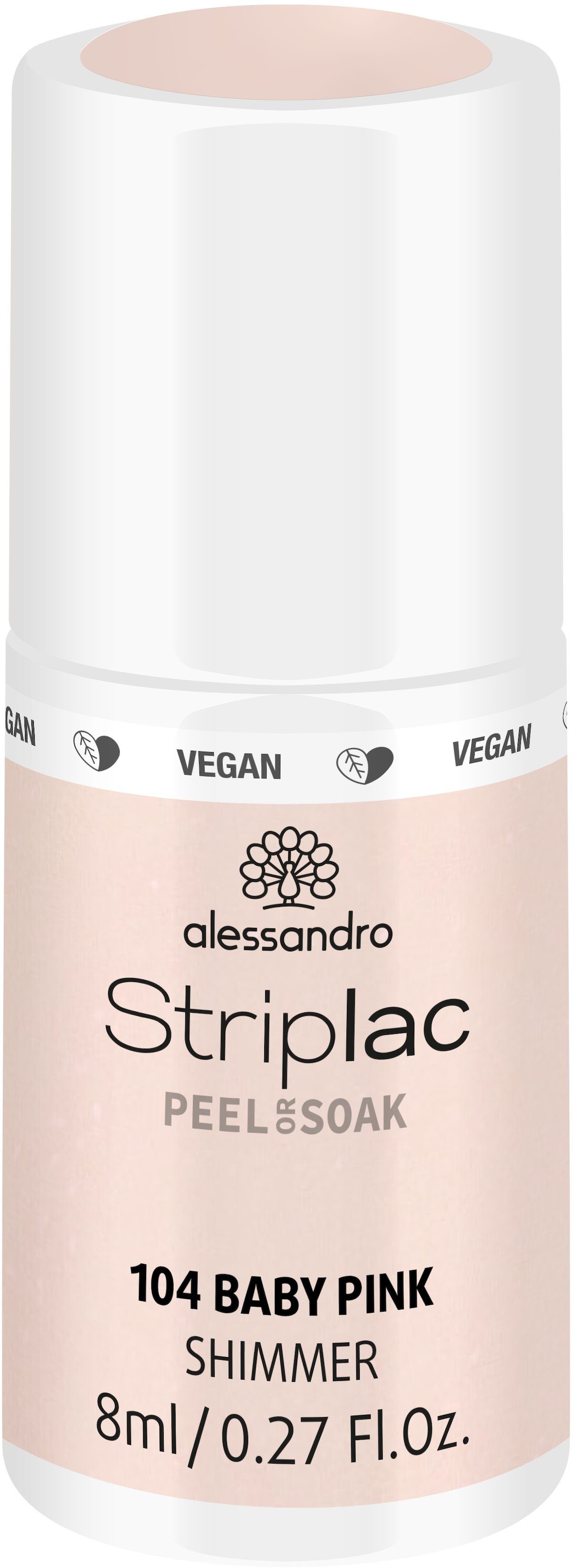 kaufen »Striplac international online OR vegan SOAK«, UV-Nagellack PEEL alessandro