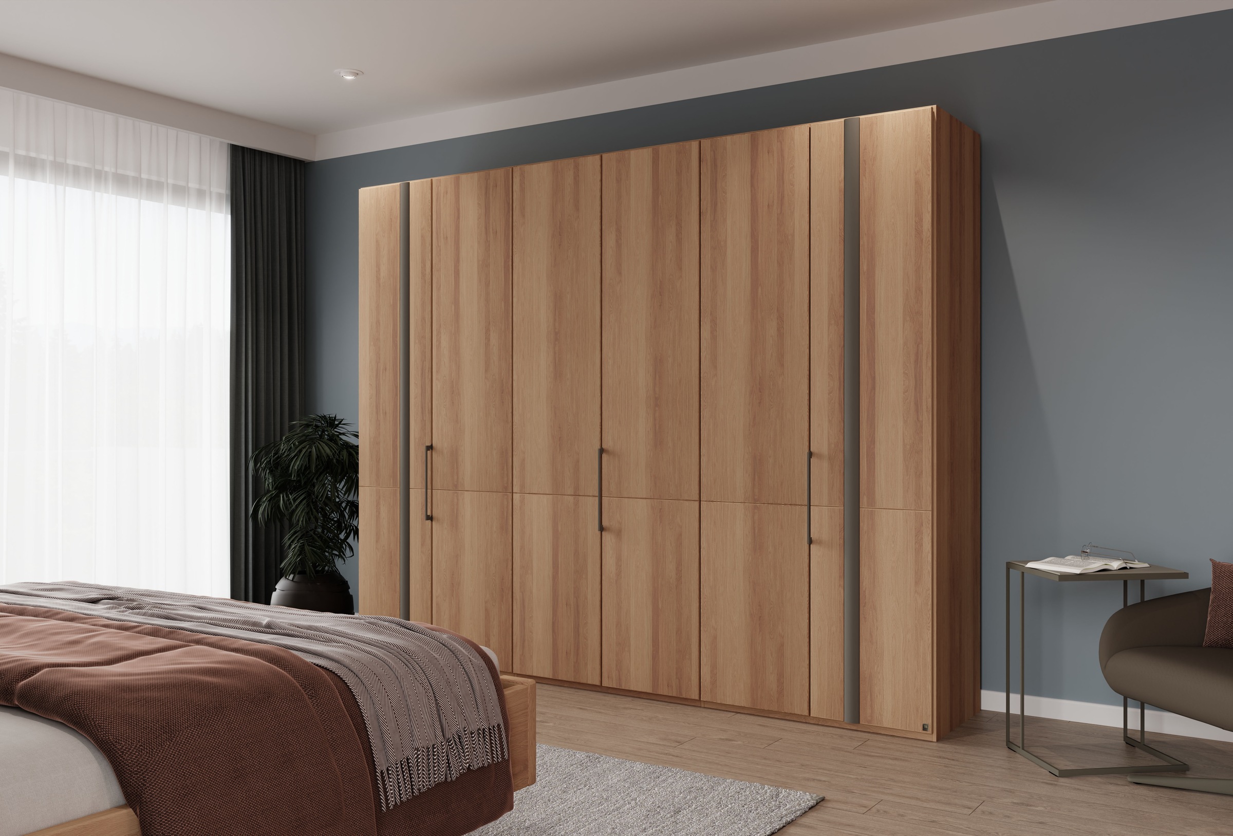 Musterring Drehtürenschrank »Sorrent, Kleiderschrank, teilmassiv Eiche« mit günstig online kaufen
