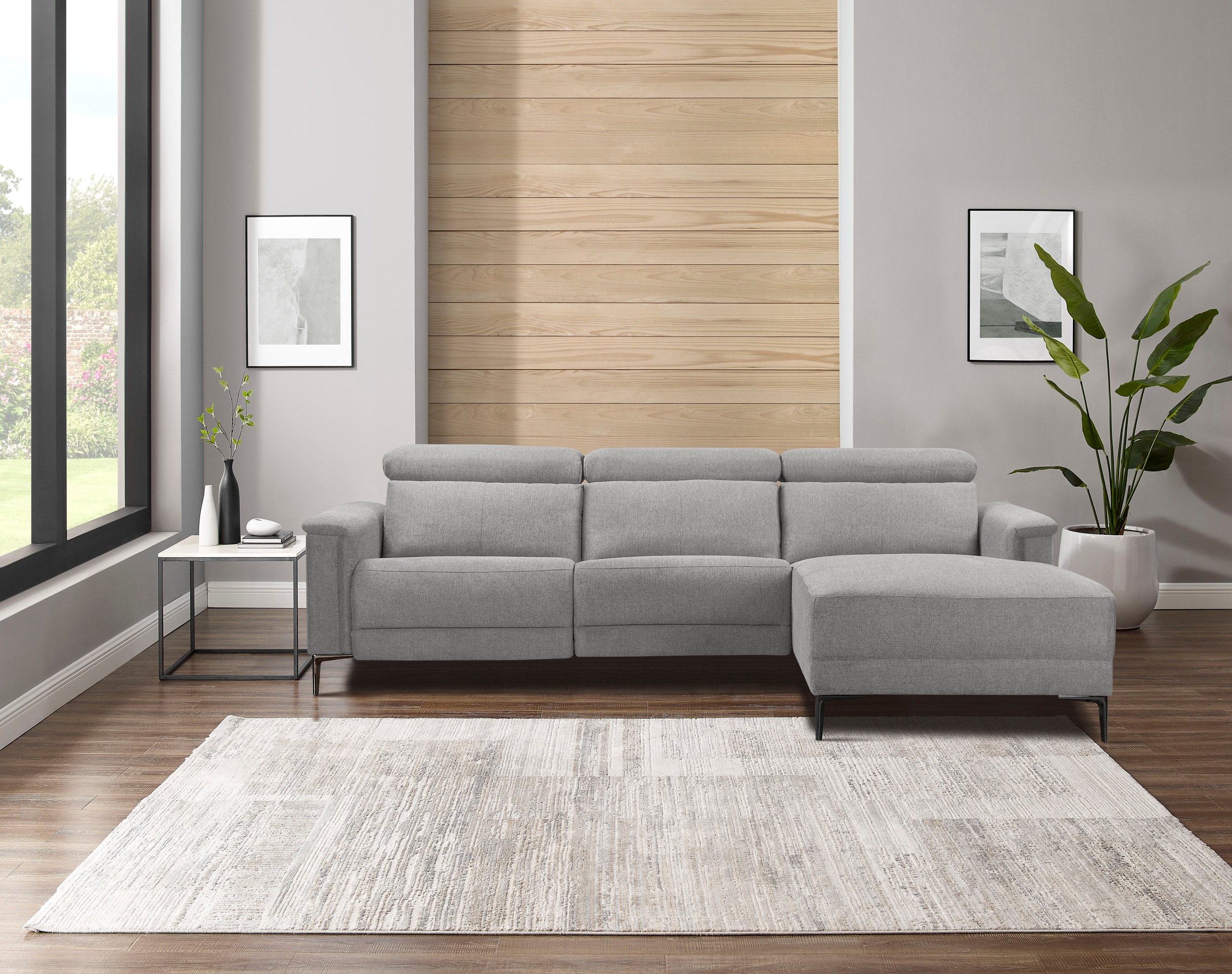 Places of Style Ecksofa Lund, mit man. o. elektr. Relaxfunktion und USB/ Ko günstig online kaufen