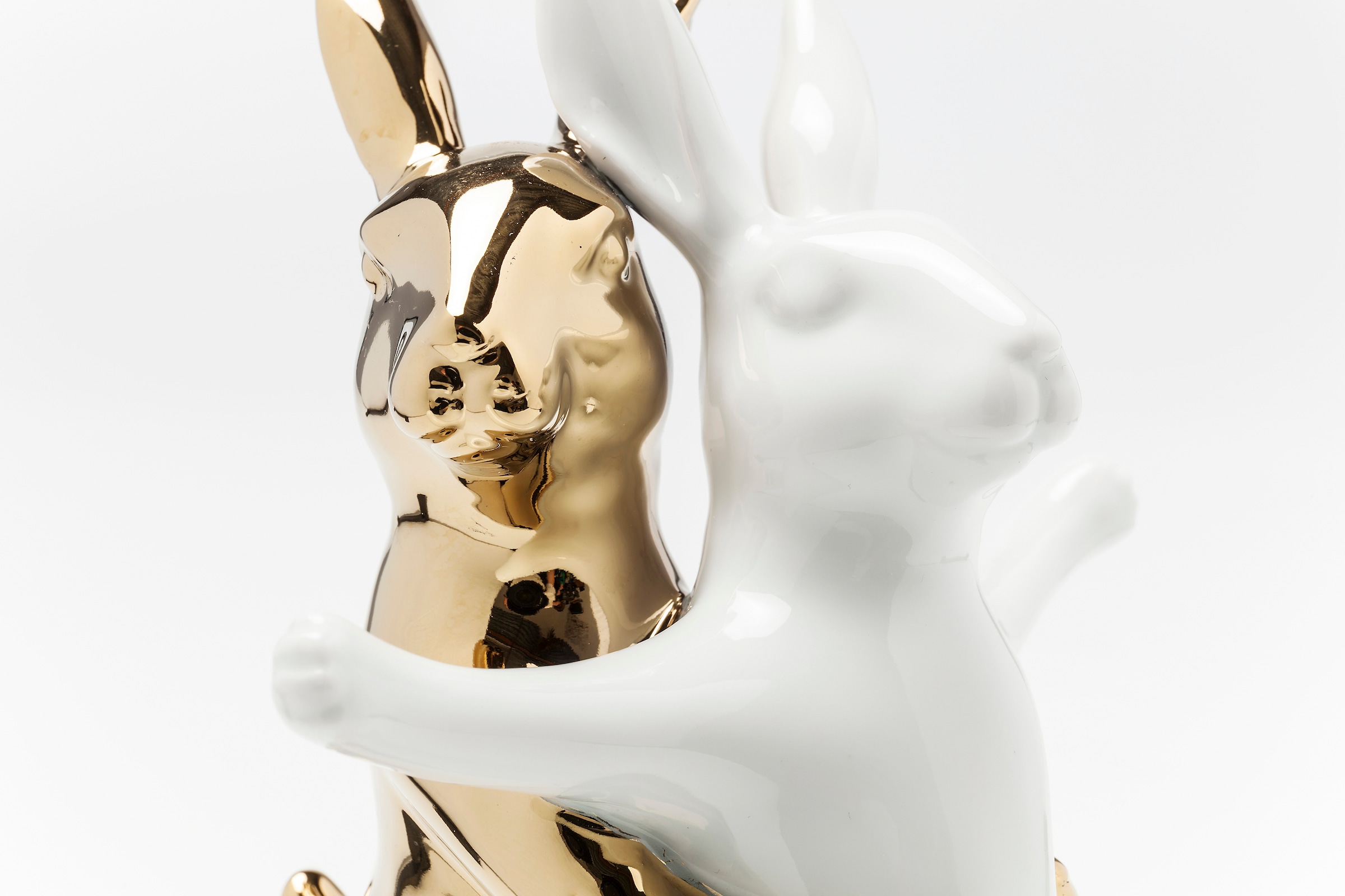 Kare Design Dekofigur »Deko Figur Hugging Rabbits Medium«