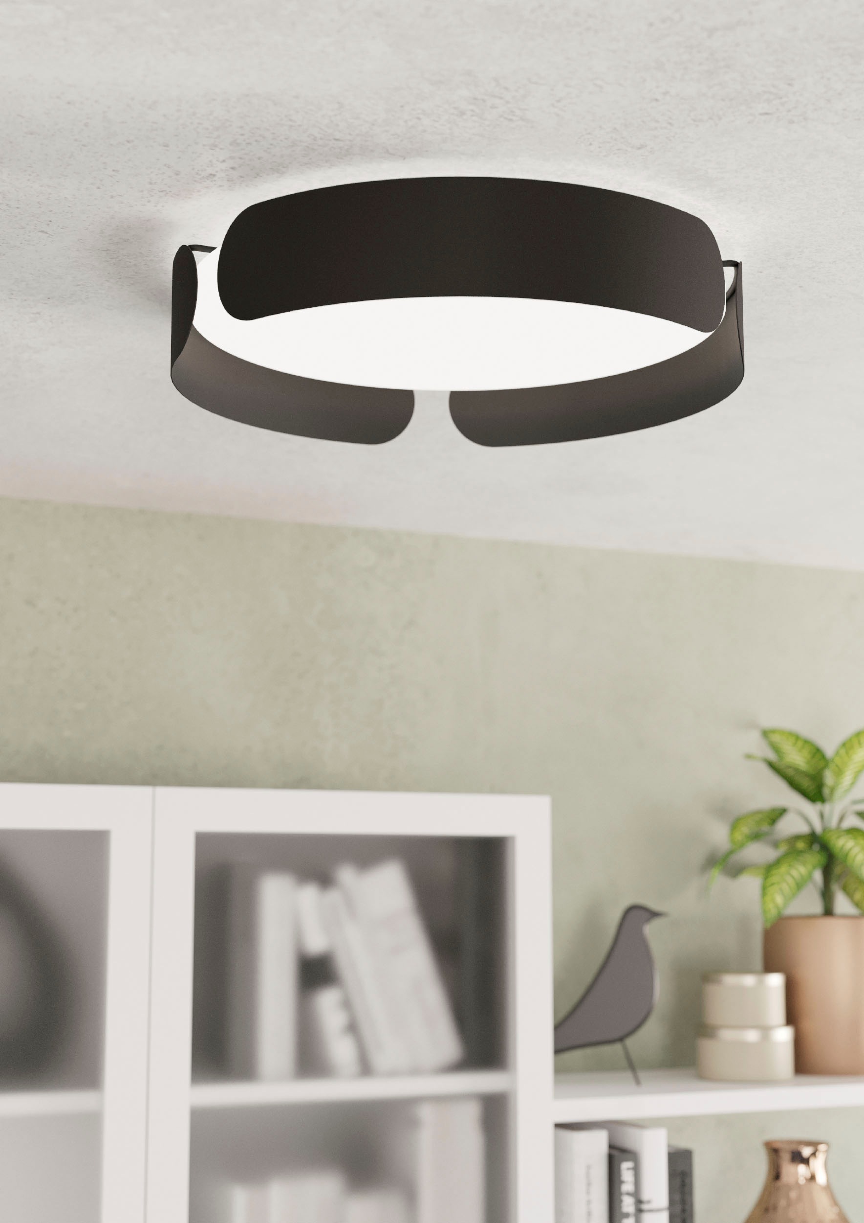 EGLO Deckenleuchte »VALCASOTTO«, Leuchtmittel LED-Modul | LED fest integriert, Deckenlampe, Wohnzimmerlampe, LED Schlafzimmerlampe, Lampe Decke