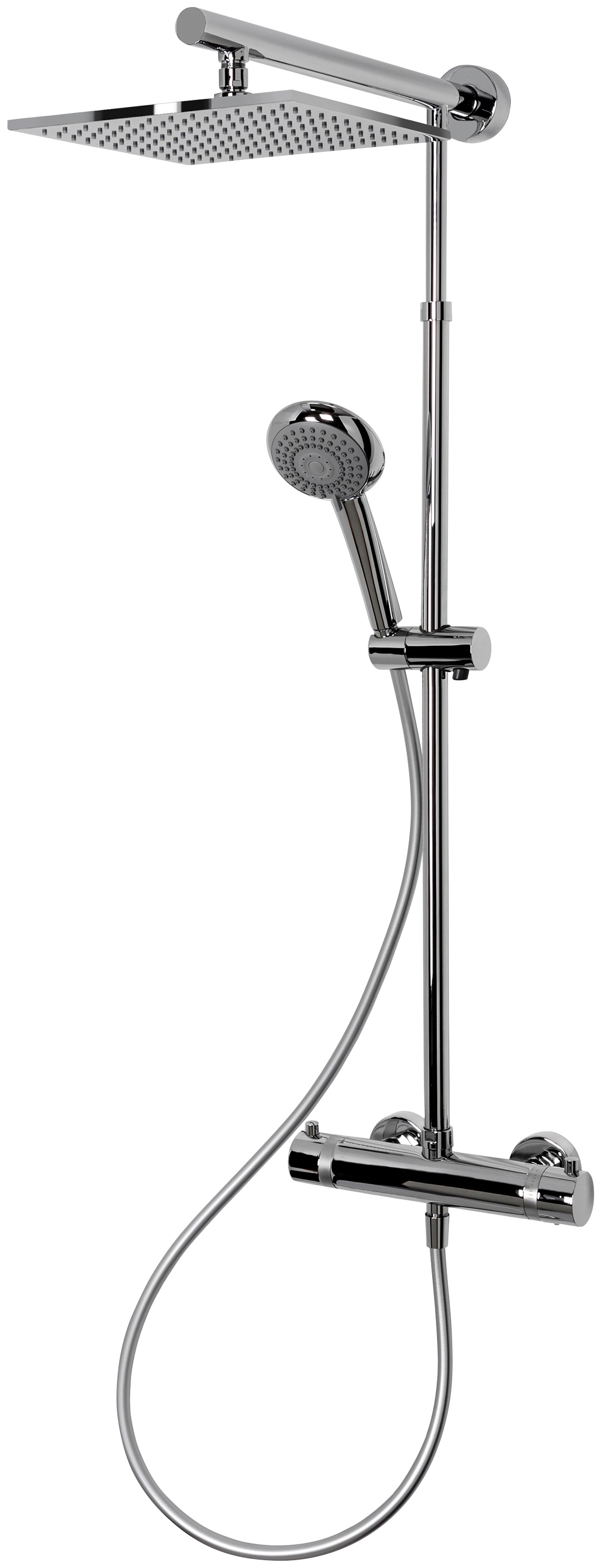 Schulte Duschsystem »EP DuschMa Cl Pl Ther Kopfb ecki«, mit Thermostat