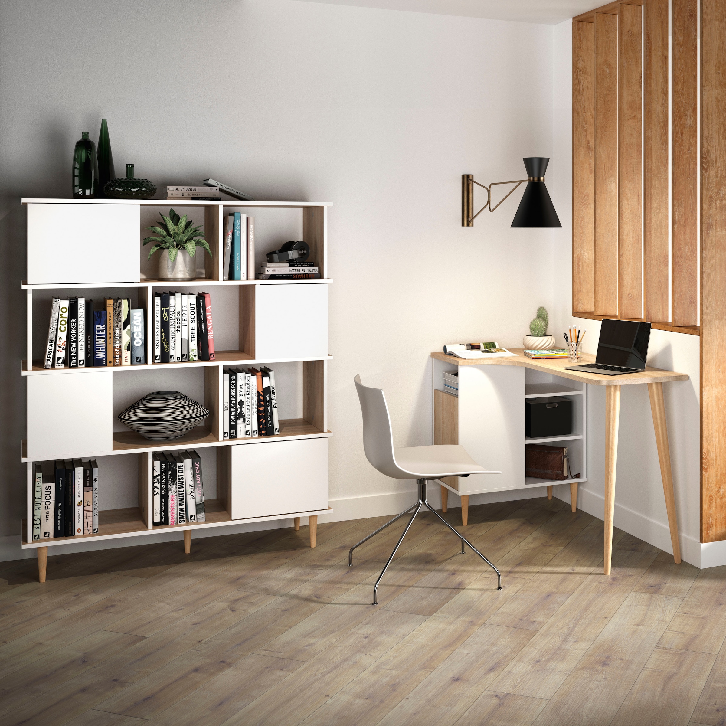 TemaHome Schreibtisch »NOOK«, platzsparender Eckschreibtisch