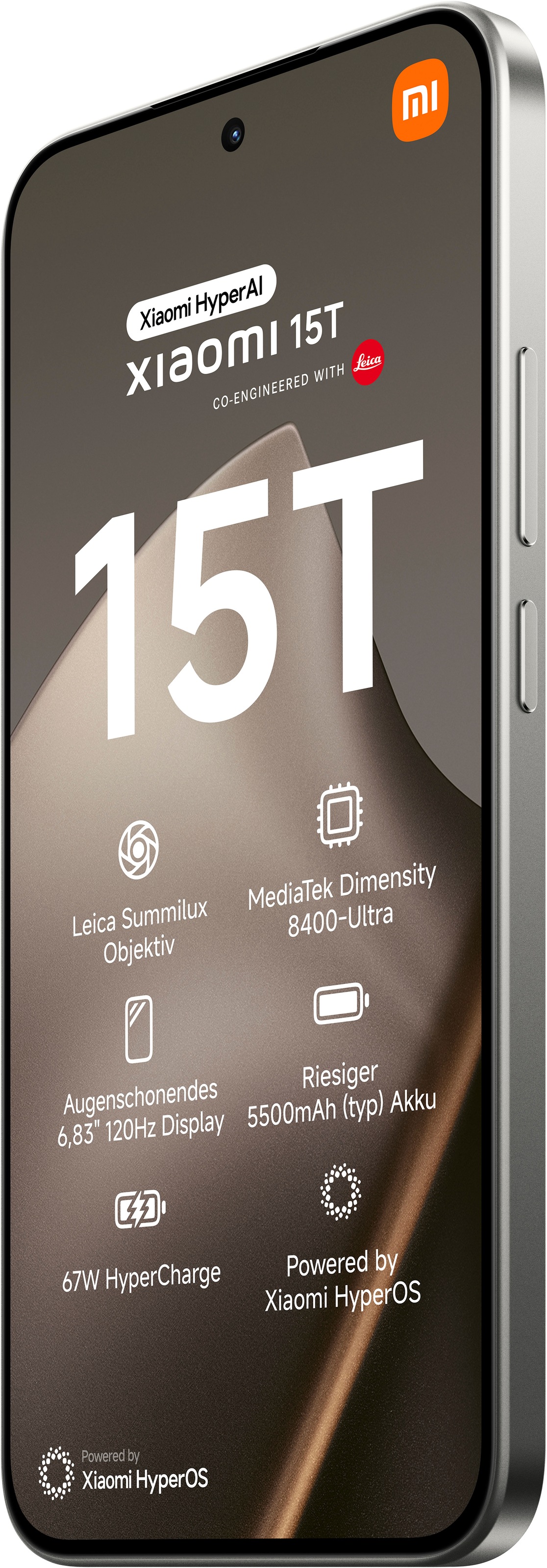 Xiaomi Smartphone »15T 12+256«, grau