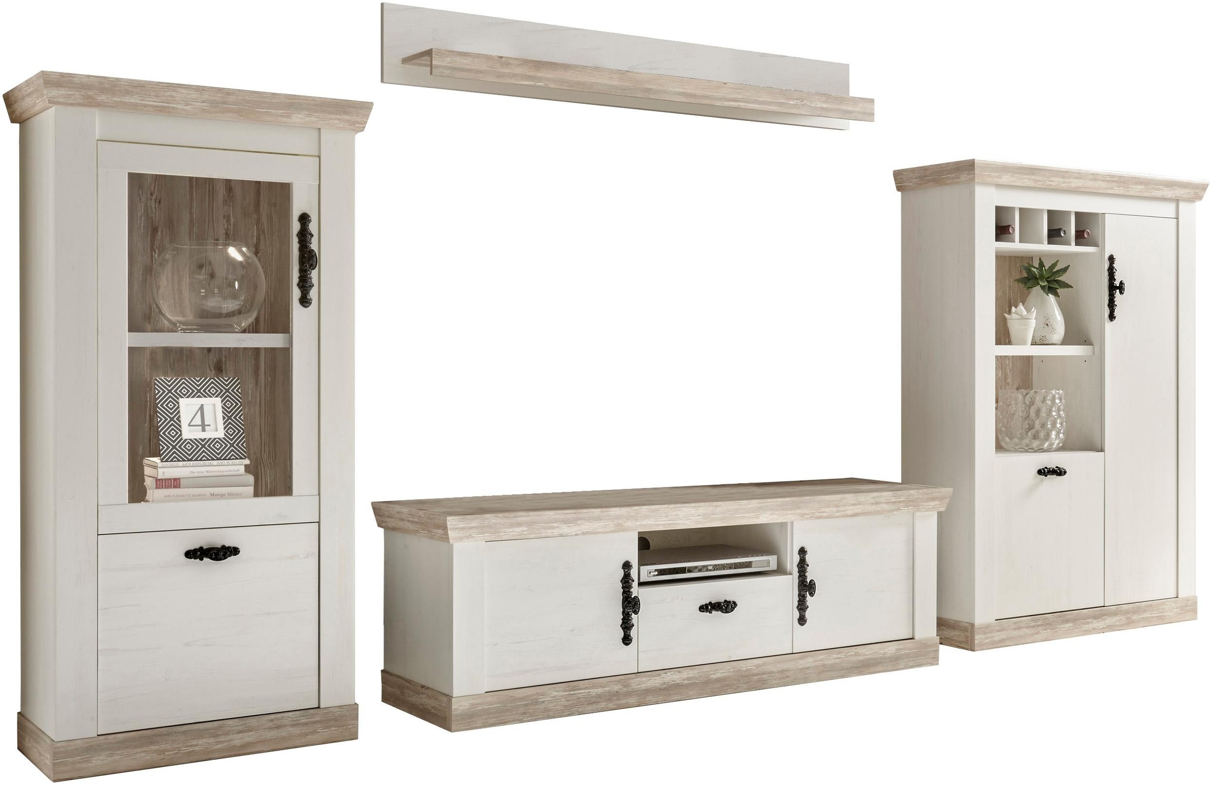 Home affaire Wohnwand »Florenz, Anbauwand im Landhausstil, Komplettset mit günstig online kaufen