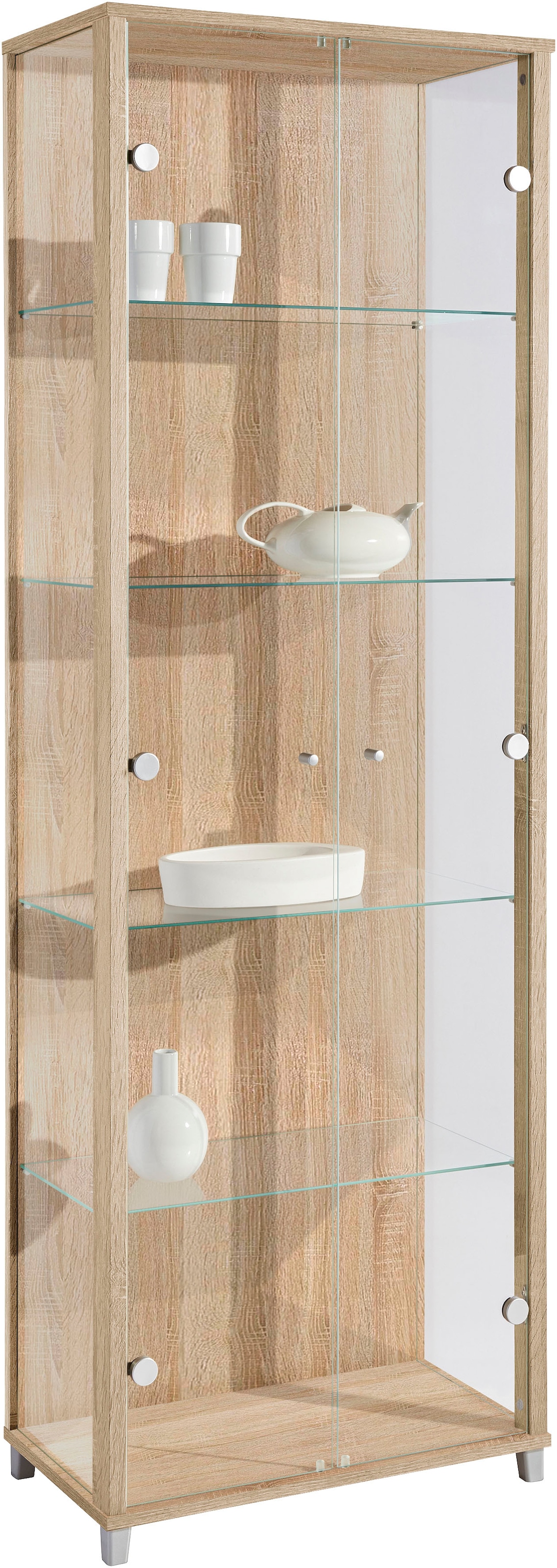 fif möbel Vitrine »OPTIMA« Standvitrine, Vitrinenschrank, Glasvitrine, Samm günstig online kaufen