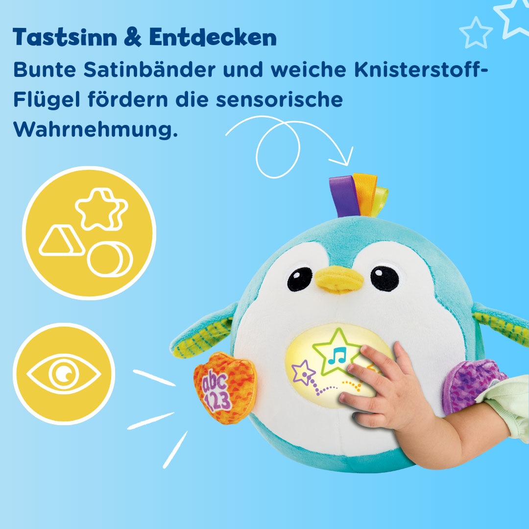 Vtech® Plüschfigur »Vtech Baby, Hüpfspaß-Pinguin« mit Aufnahmefunktion