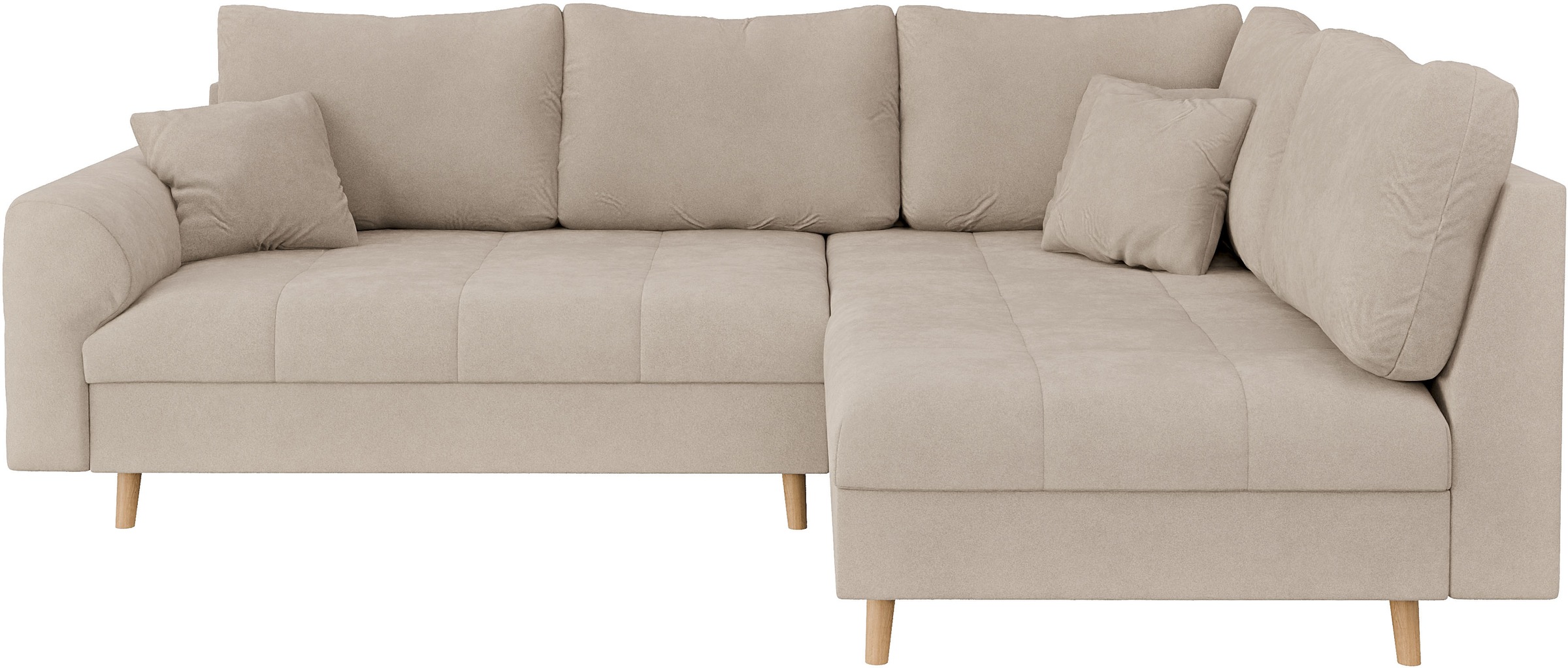 Home affaire Ecksofa »CHARRE L-Form mit Ottomane, Maße B/T/H: 231/161/81 cm günstig online kaufen