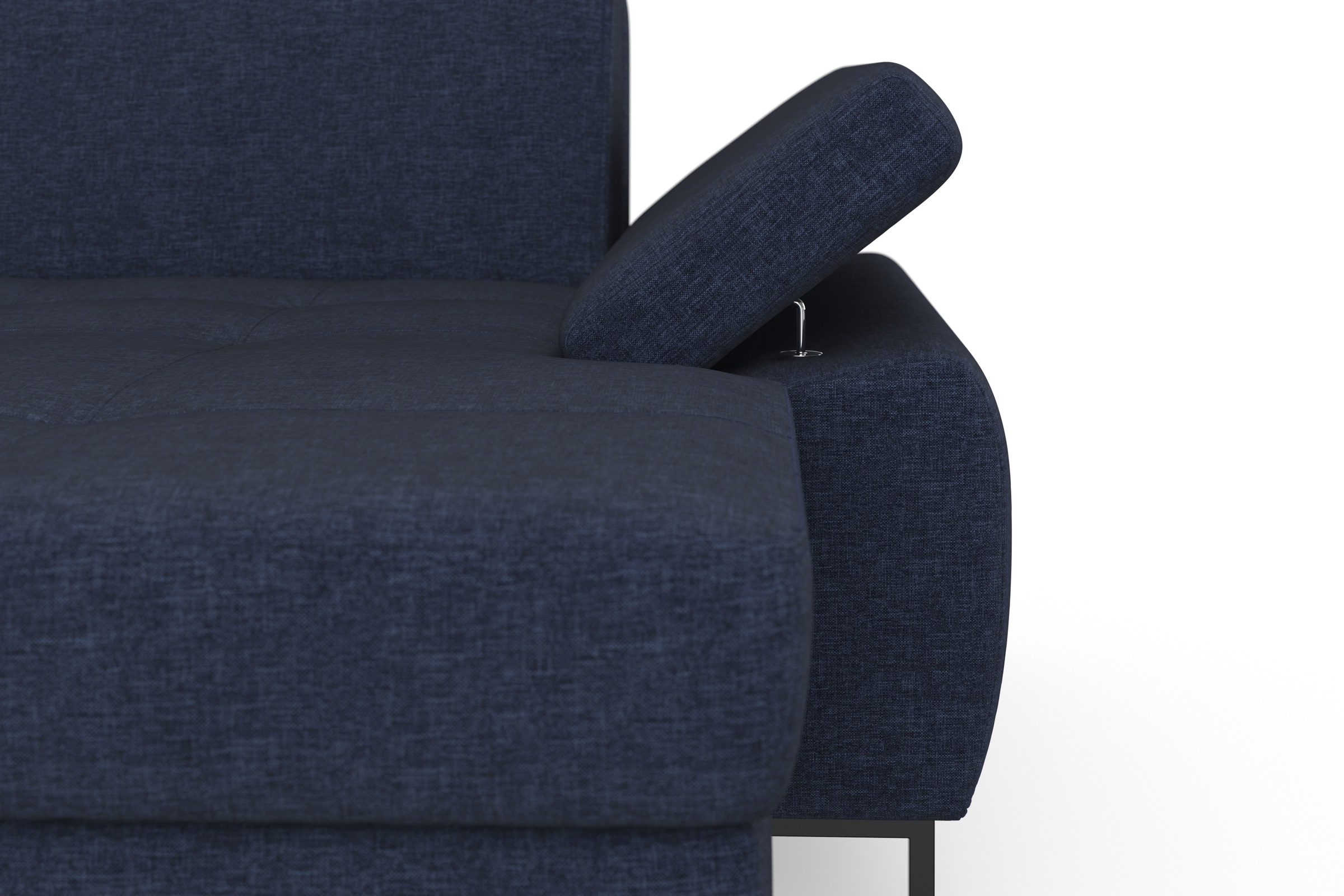 DOMO collection Ecksofa »Capelo, komfortabel, klare Linien zeichnen dieses Design aus, L-Form«, mit Armteilverstellung, wahlweise mit Bettfunktion, Federkern
