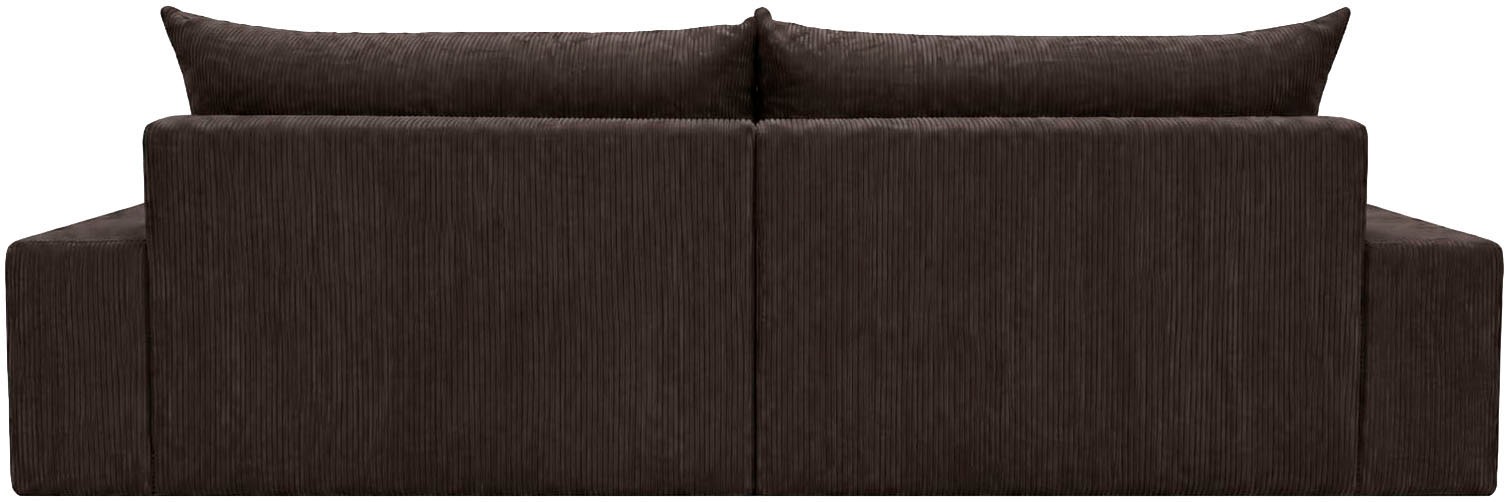 OTTO home Big-Sofa Mega-Sofa wahlweise in Cord oder Bouclé, mit Federkern & 6 Zierkissen