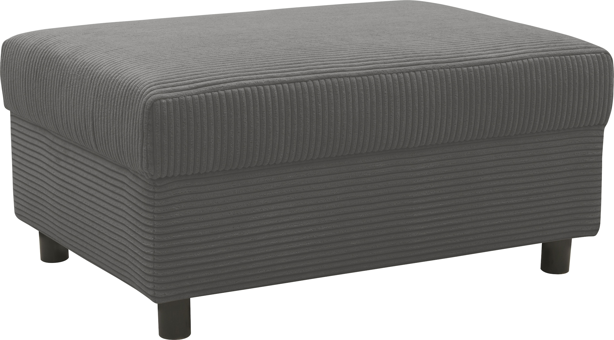 DOMO collection Polsterhocker »Turah 2 in Cord oder Luxus-Microfaser«, moderner Polsterhocker, passend zum Ecksofa, B/T/H: 83/60/44 cm