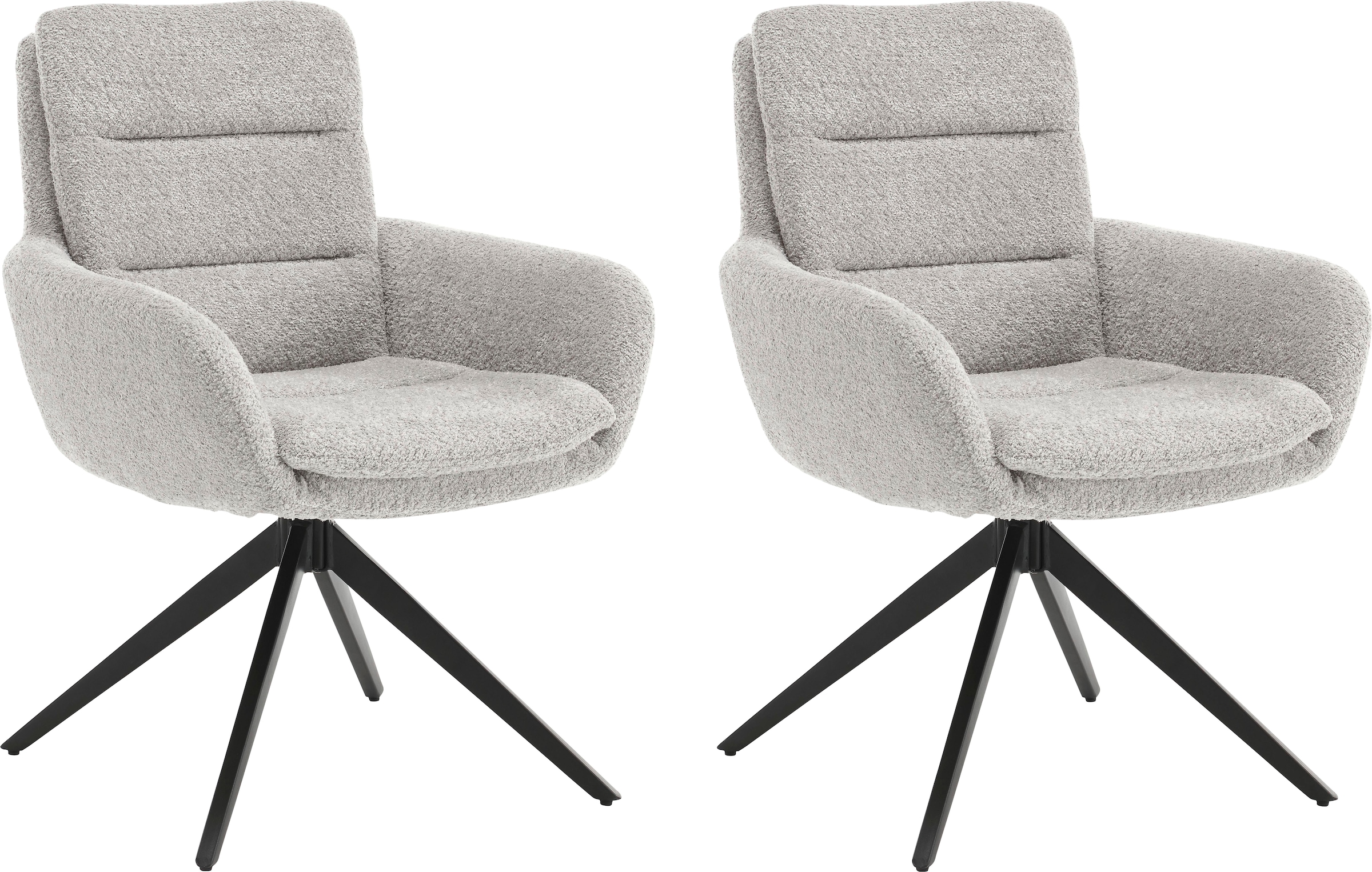 Home affaire Esszimmerstuhl »Taragona«, (Set), 2 St., Boucle, mit unterschi günstig online kaufen