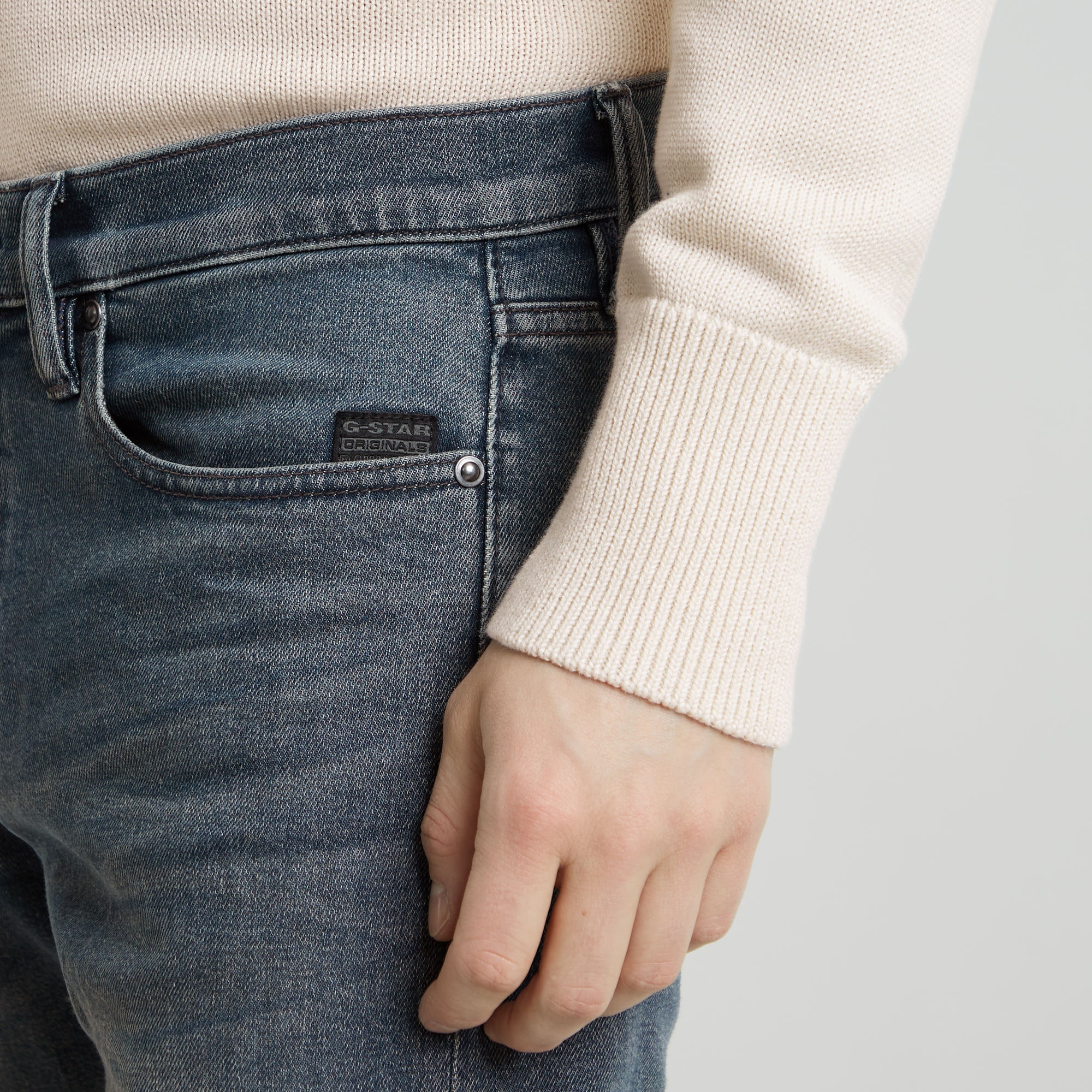 G-STAR Straight-Jeans »Mosa Straight«, mit hellen Nähten