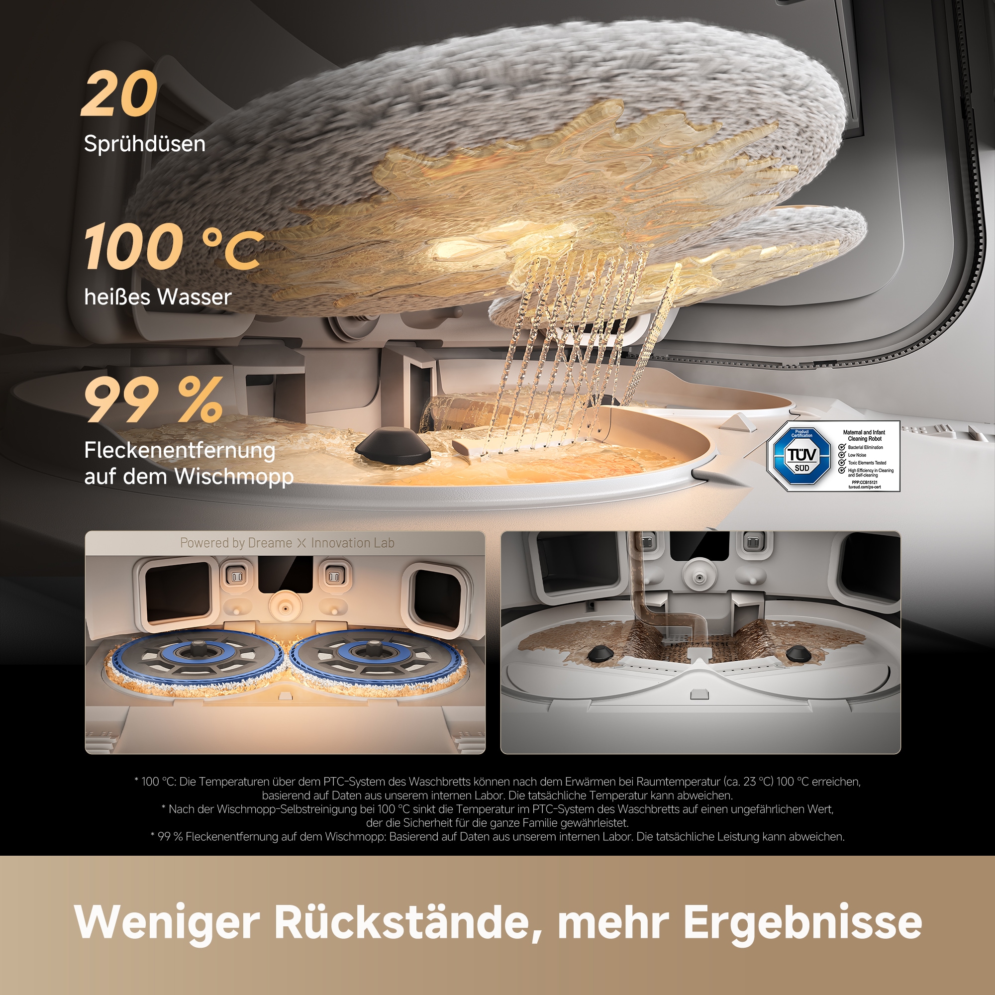 Dreame Saugroboter »Matrix10 Pro« Basisstation, App-Steuerung