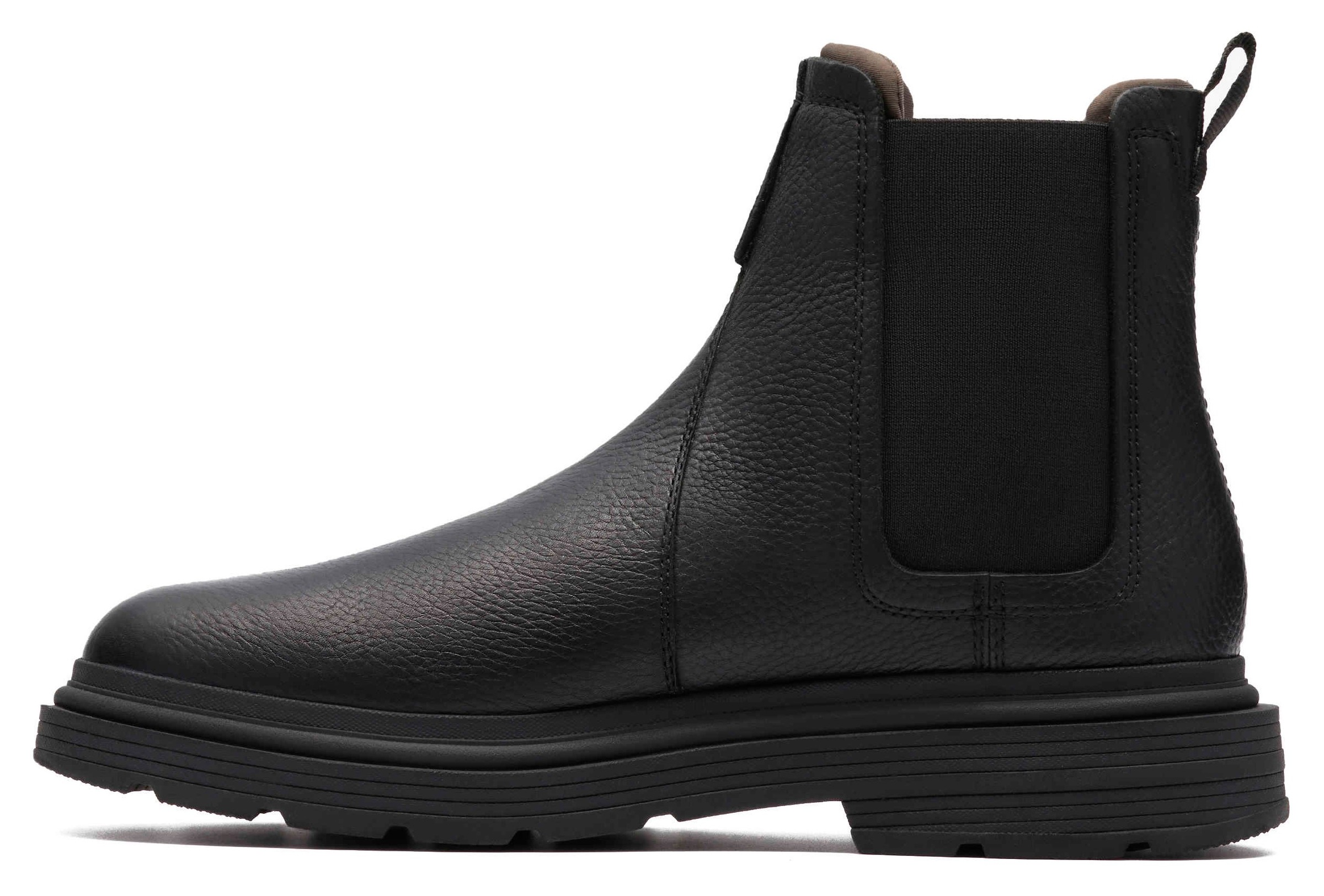 Clarks Chelseaboots »Badbury«, Boots, Winterboots mit modischem Blockabsatz
