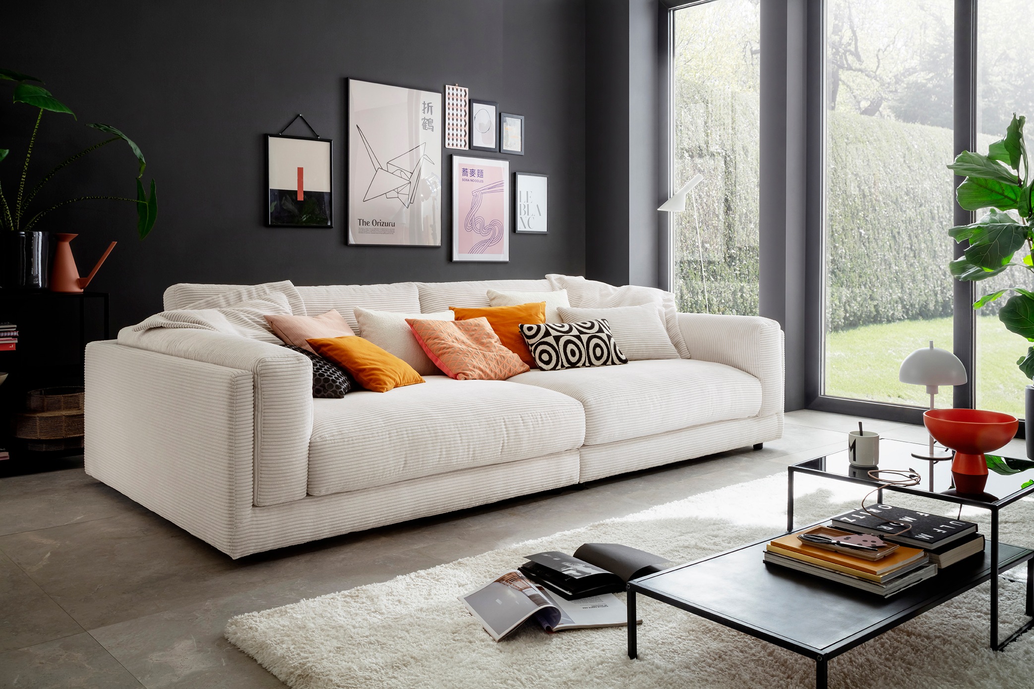 3C Candy Big-Sofa »Karalis mit extra großer Sitztiefe, elegantes Mega Sofa günstig online kaufen