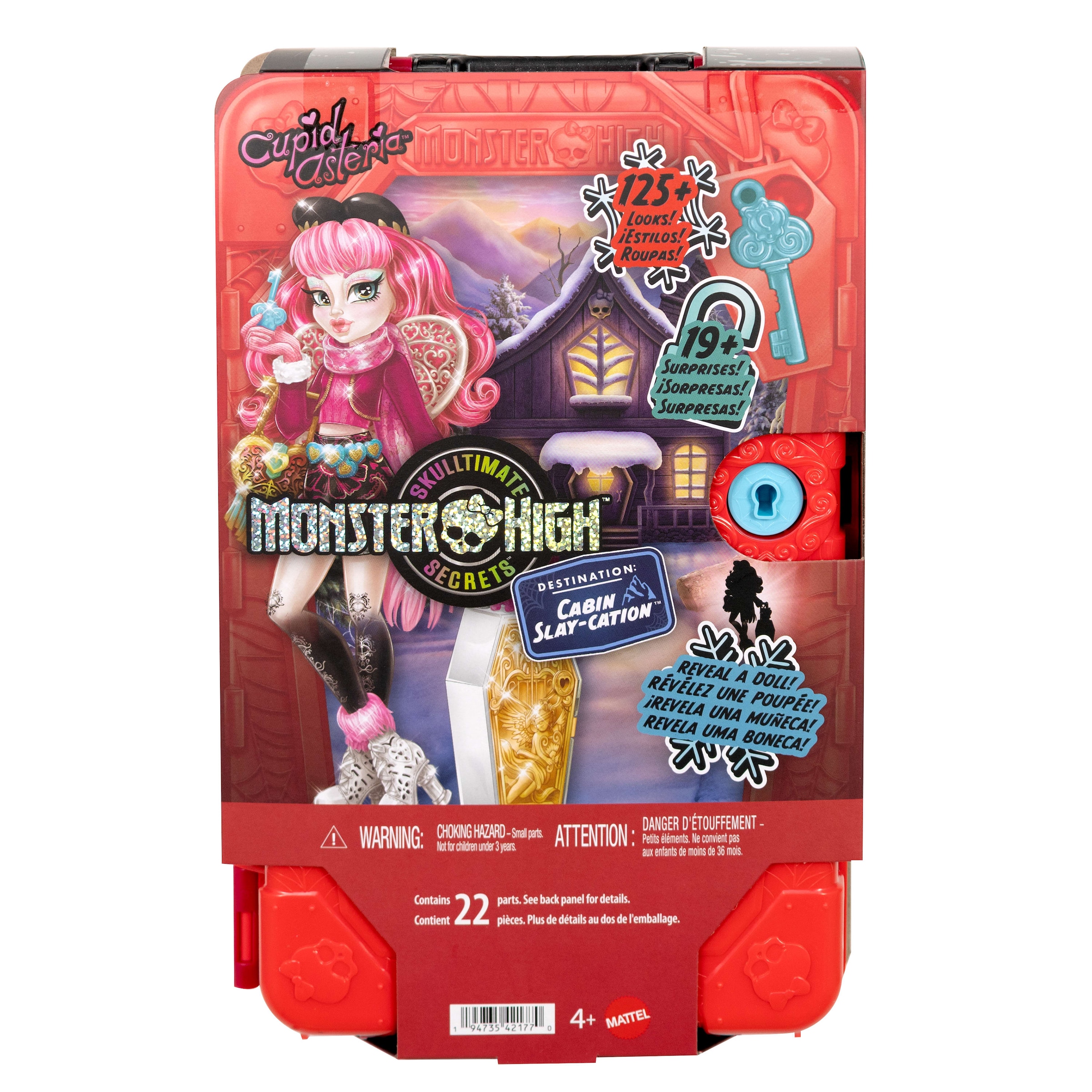 MonsterHigh™ Anziehpuppe »Monster High Skulltimate Secrets Hütten-Gruselurlaub, Cupid Asteria«