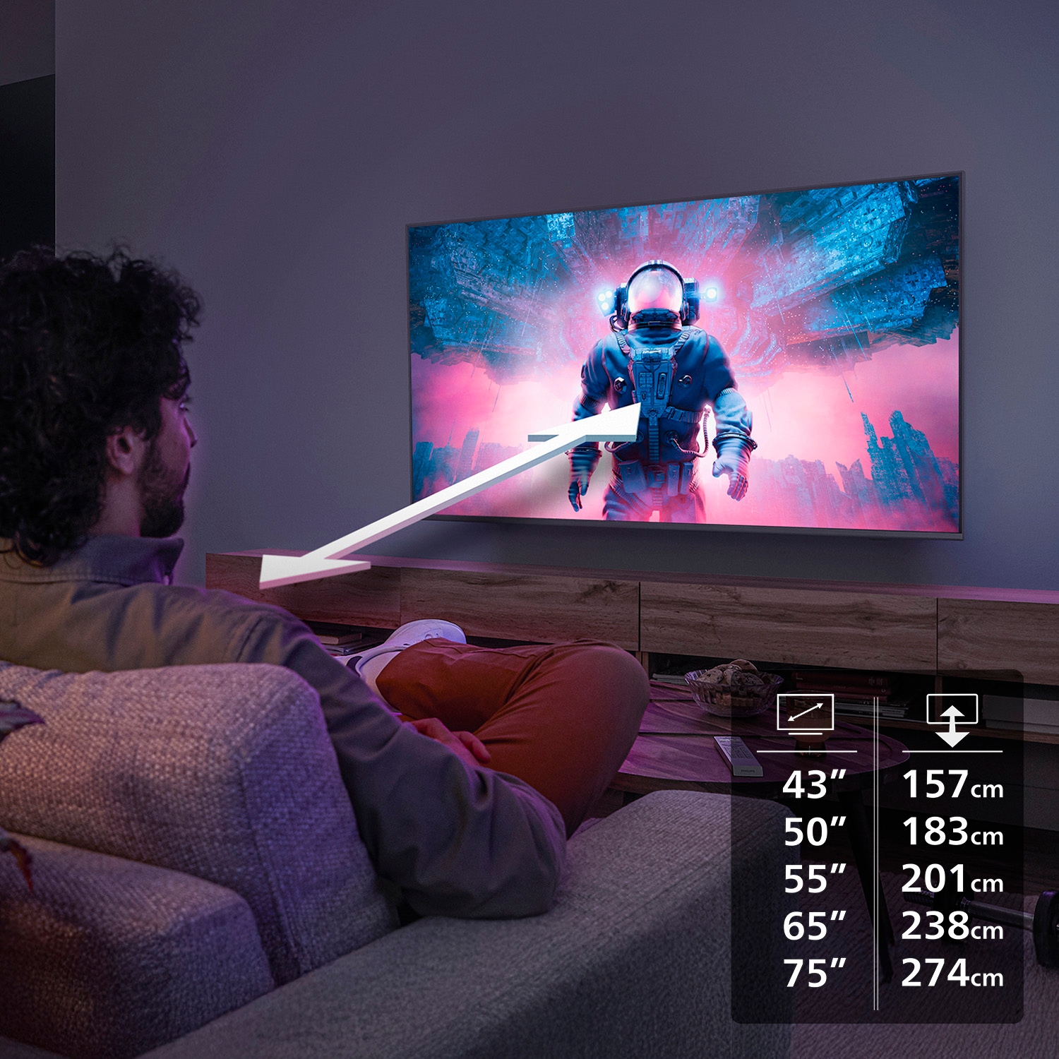 Philips LED-Fernseher »65PUS7061/12« 164 cm/65 ″