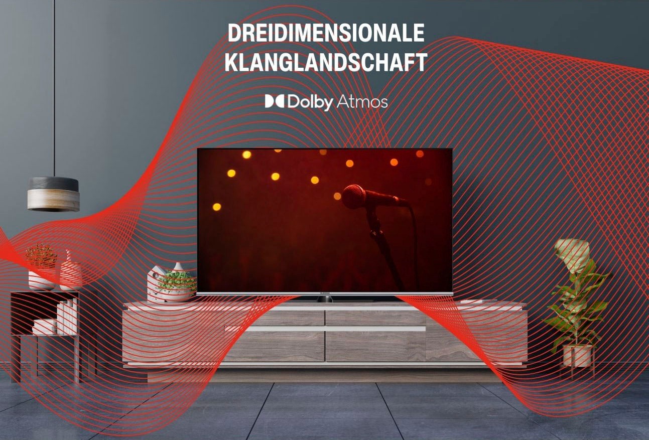 Telefunken QLED-Fernseher, 108 cm/43 Zoll, 4K Ultra HD, Android TV-Smart-TV