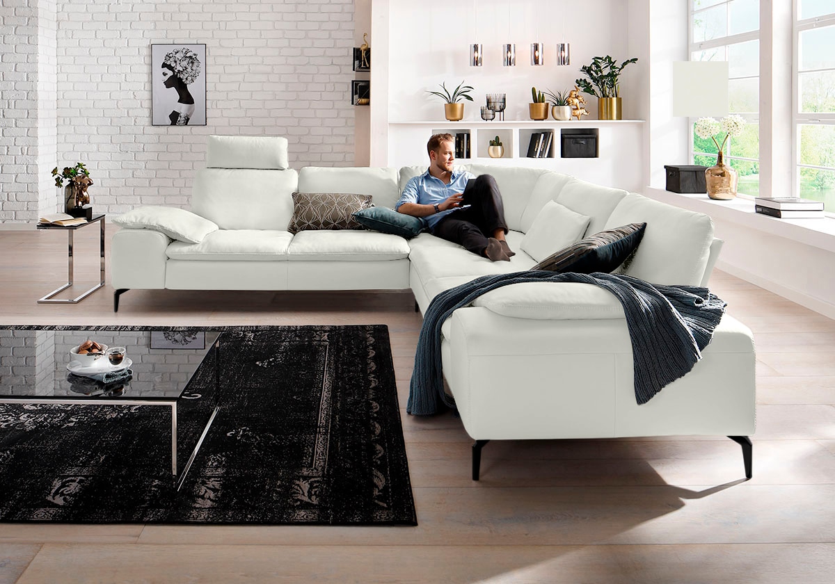 W.SCHILLIG Ecksofa »valentinoo, Designsofa, elegant und bequem, L-Form«, (Set), mit Sitztiefenverstellung, Breite 318 cm