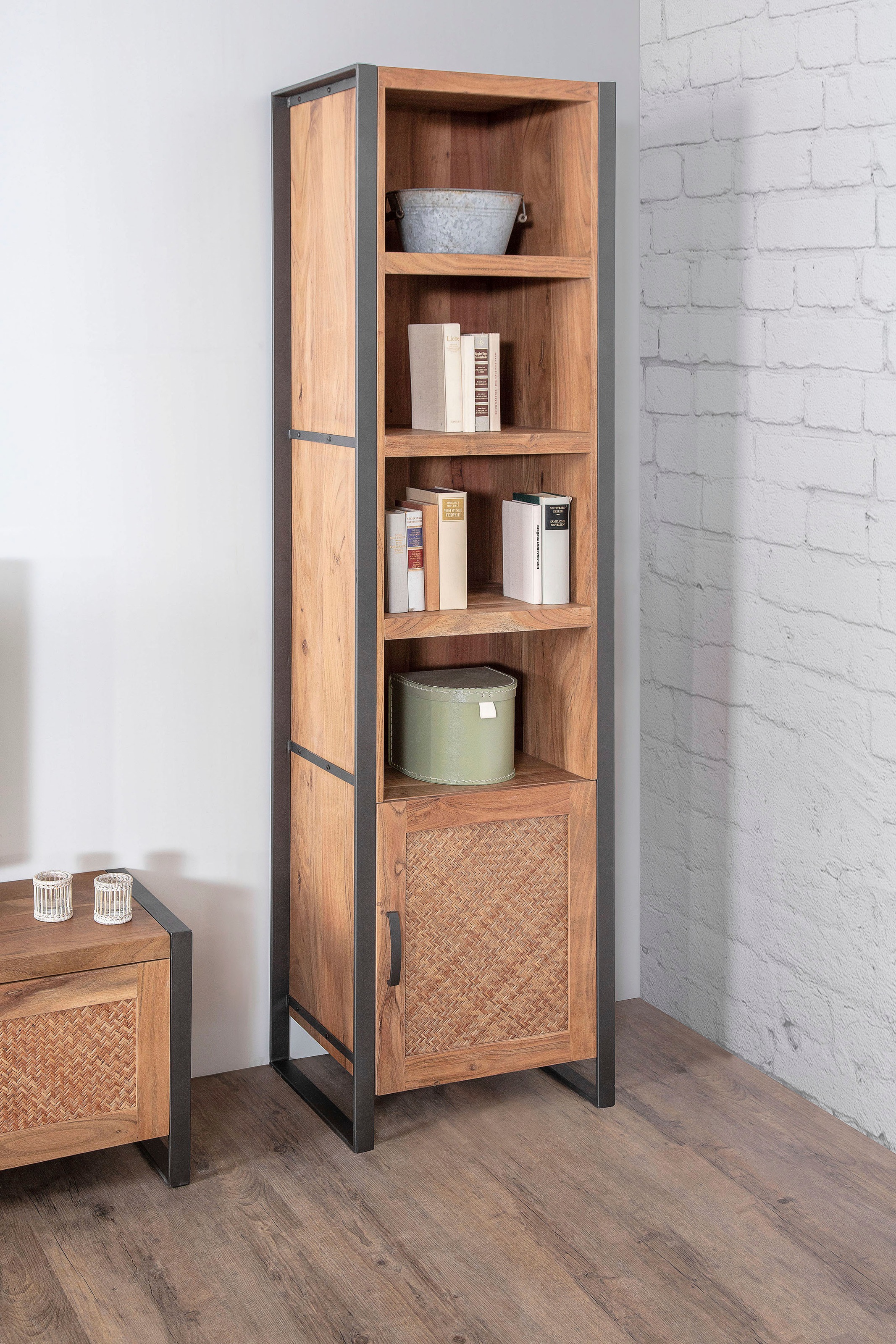 Gutmann Factory Regal »Alvara«, Fronten wechselbar, Massivholz oder Rattan günstig online kaufen