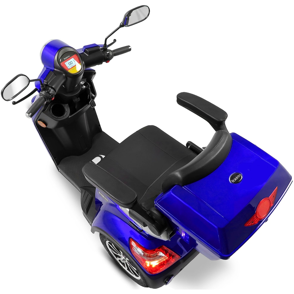 Rolektro Elektromobil »Rolektro E-Trike 25 V.3, Lithium Akku«, 1000 W, 25 km/h, (mit Topcase)