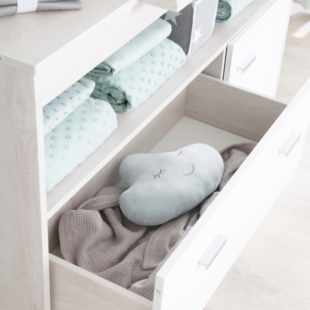 roba® Babyzimmer-Komplettset »Julia«, (Set, 3 St., Kinderbett, Schrank, Wickelkommode)