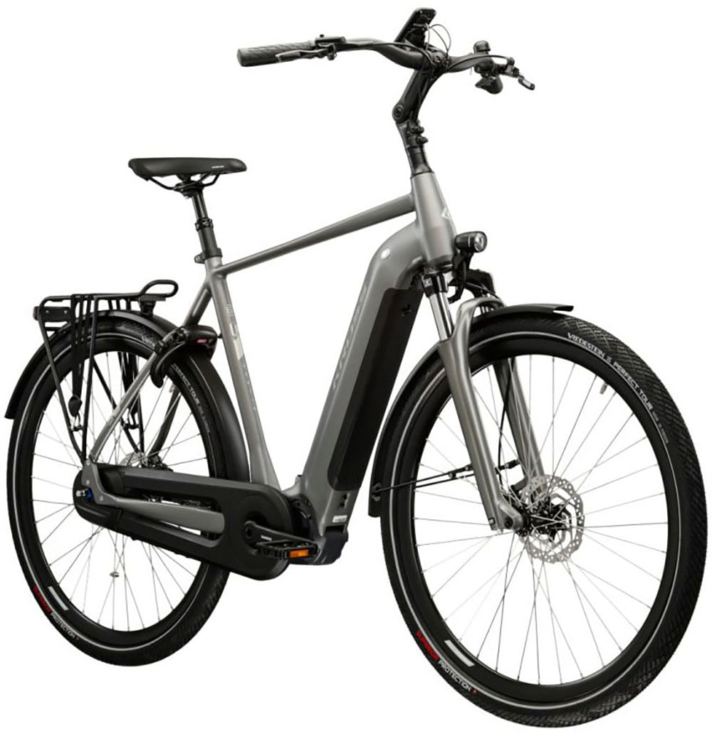 Kross »E-Citybike Damen Sentio 6.0 28" rot - Shimano Mittelmotor« 8 Gang Shimano Nexus Schaltwerk Nabenschaltung Mittelmotor 250 W SHIMANO 36 V/250 W E6100, Mittelmotor