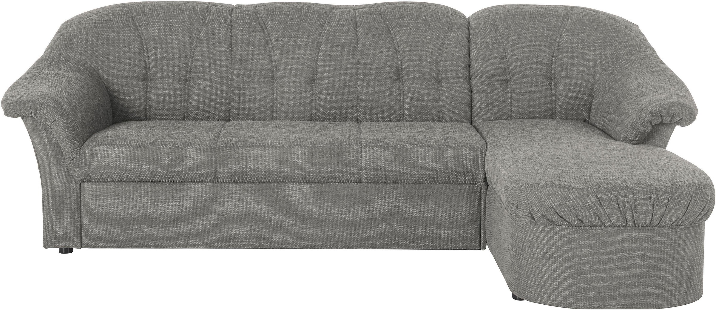 DOMO collection Ecksofa »Pegnitz, elegante Rückensteppung, kompakte Stellma günstig online kaufen