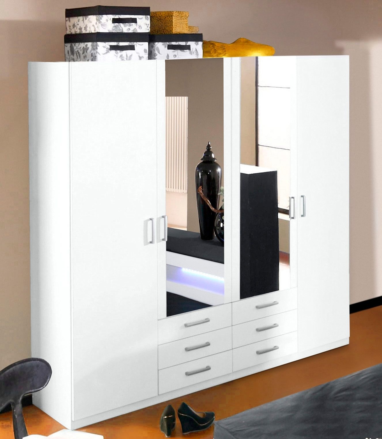 priess Kleiderschrank »Amsterdam«, mit oder ohne LED-Beleuchtung
