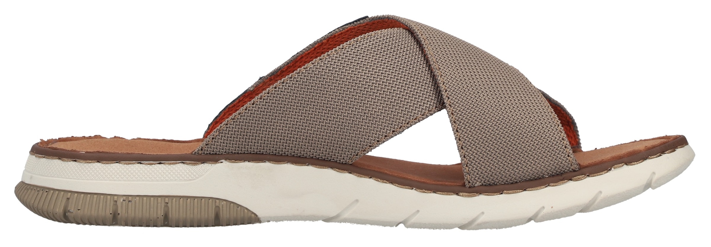 Rieker Pantolette  Sommerschuh, Strandschuh, Urlaubsschuh mit Kreuzbandage