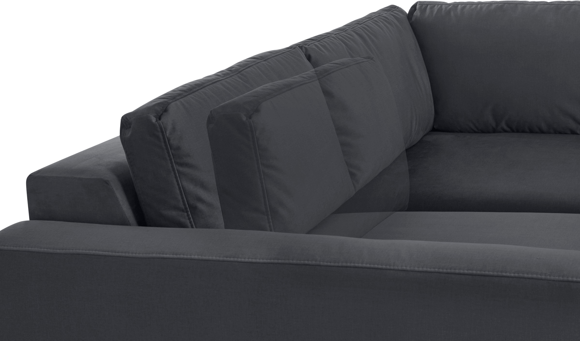 Places of Style Wohnlandschaft »Bloomfield, U-Form«, mit extra tiefer Sitzfläche, wahlweise mit Sitztiefenverstellung