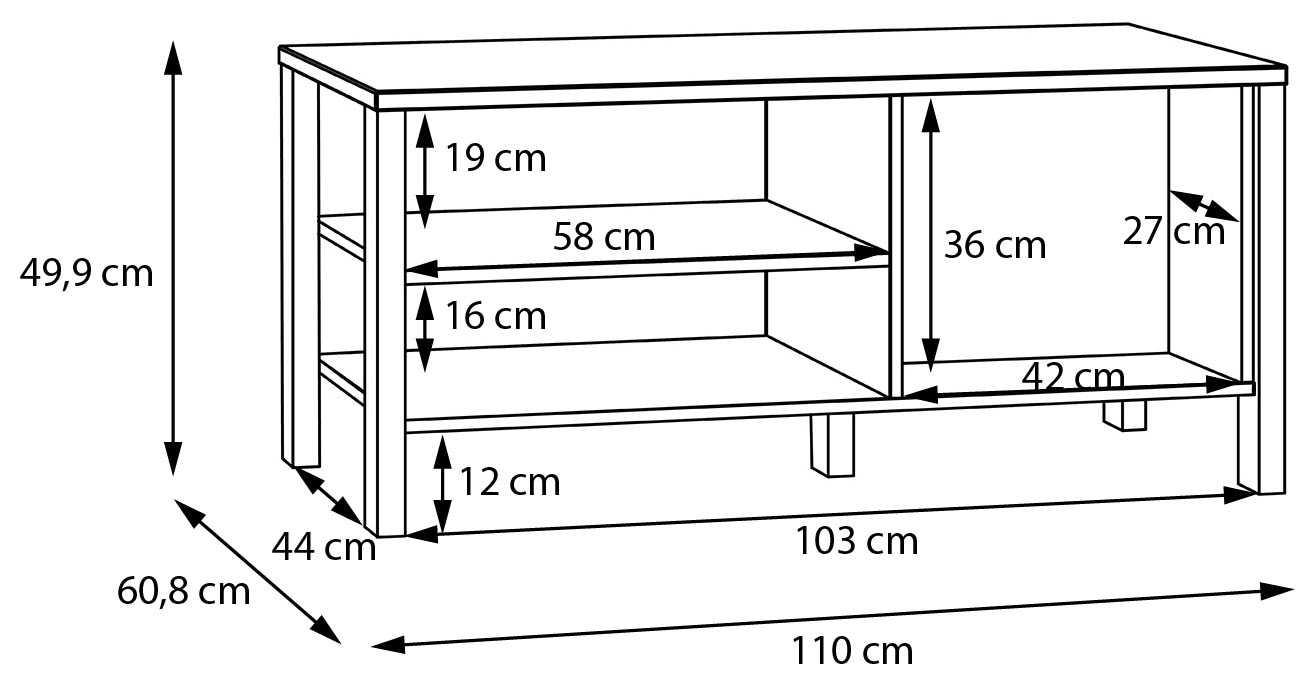 FORTE Couchtisch »Saitama«