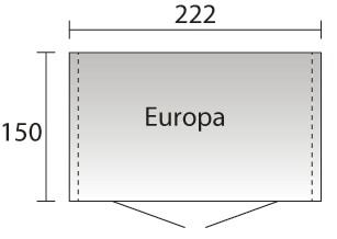 Biohort Gerätehaus »Europa Gr. 3«, Metall