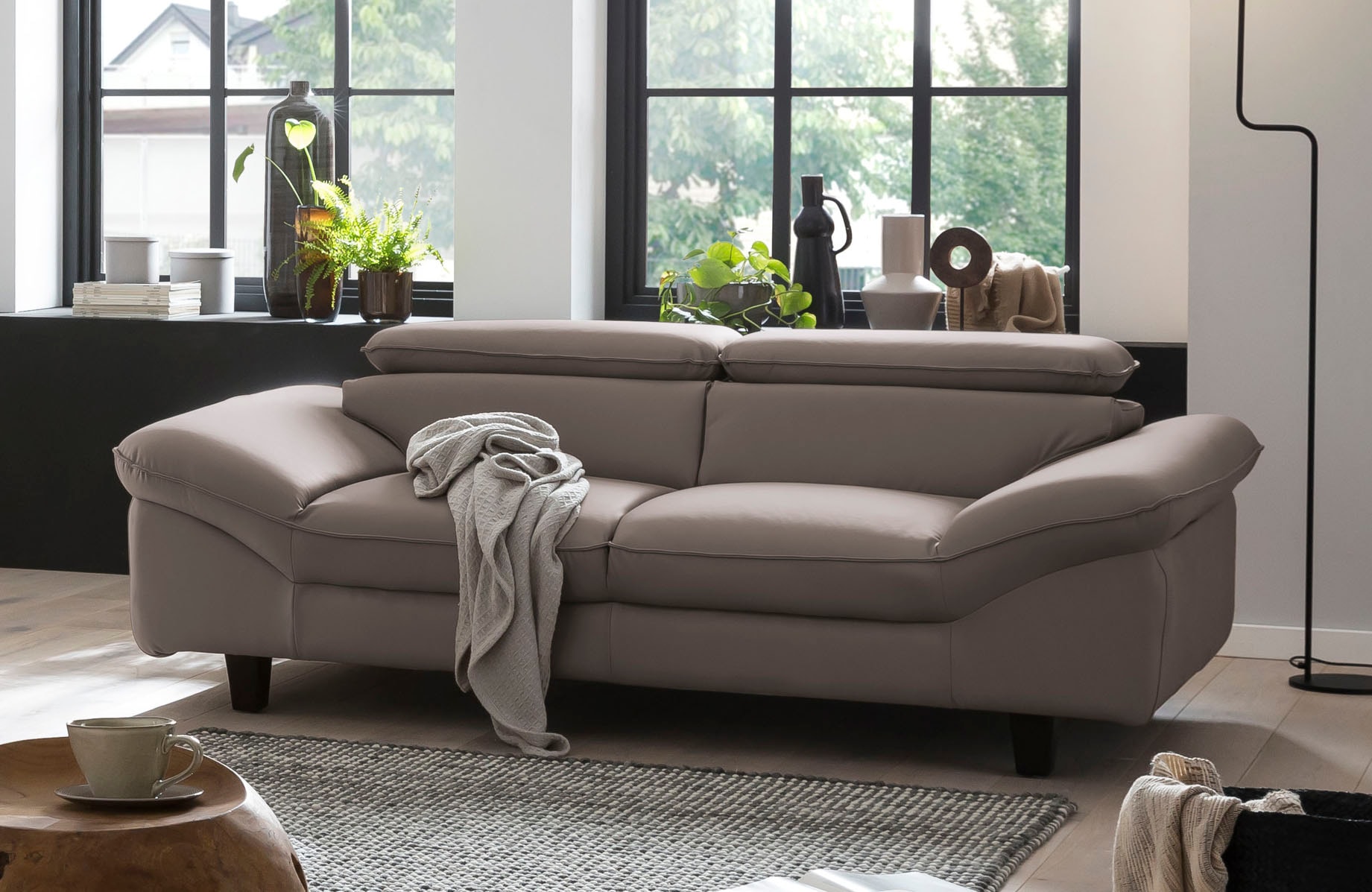 Home affaire 3-Sitzer »Pilot«, Big-Sofa mit Kopfteilverstellung günstig online kaufen