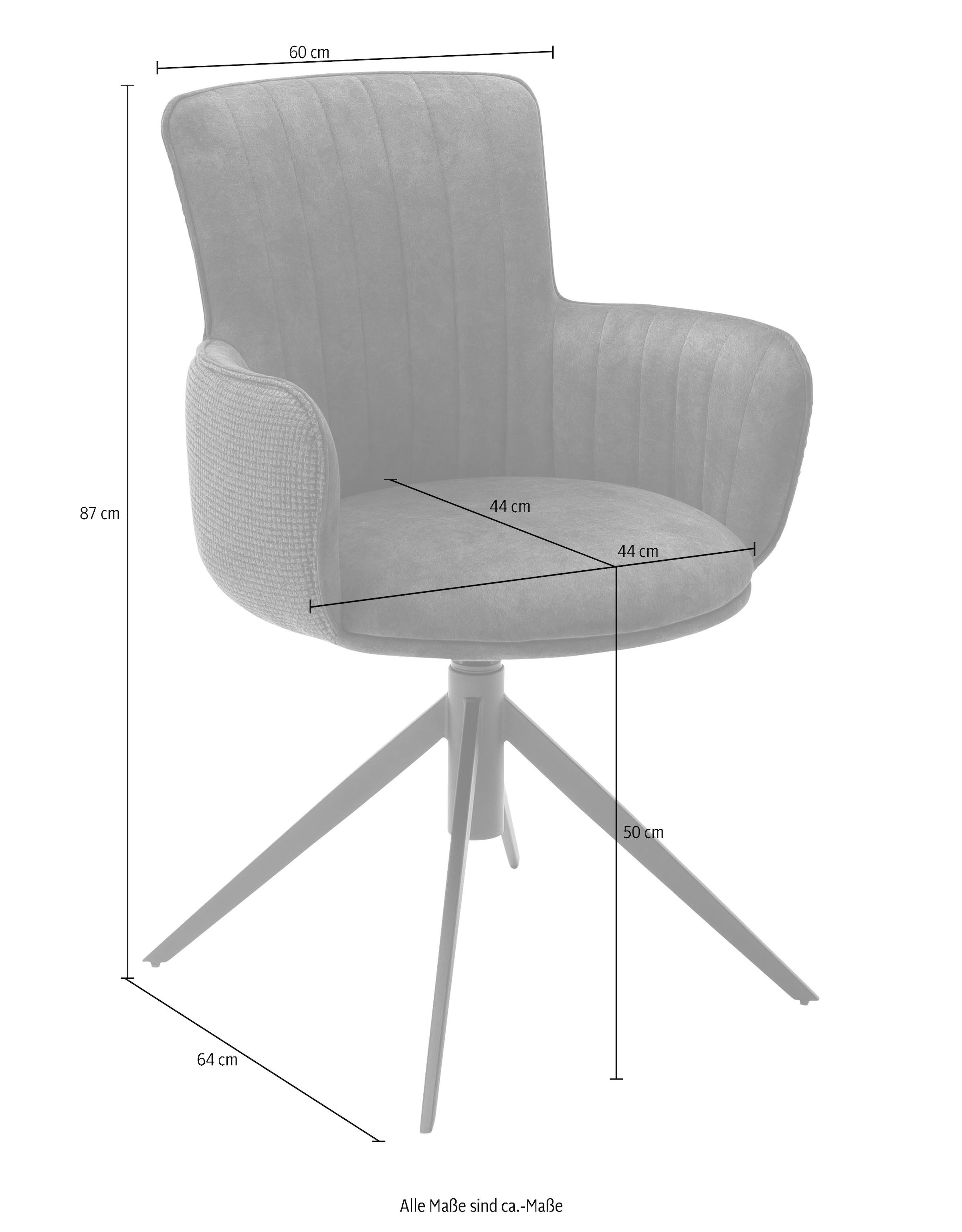 MCA furniture Esszimmerstuhl »Denia«, (Set), 2-er online 120 bis bestellen St., 2 kg 360°drehbar Stuhl Nivellierung, belastbar mit Set