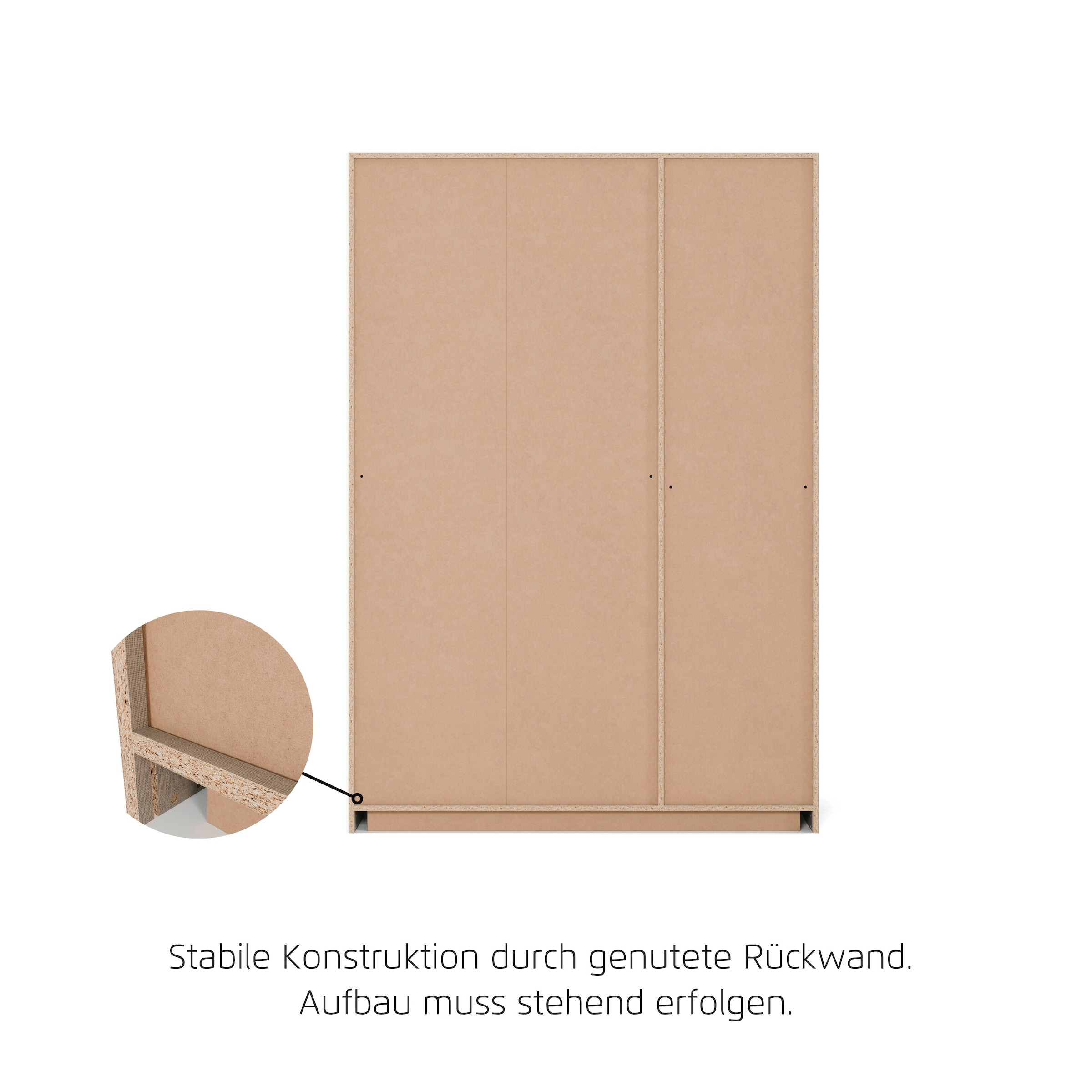 OTTO home Kleiderschrank »Schrank Garderobe ARVEN Breiten 181/226/271cm« 3 verschiedene Ausstattungen BASIC/CLASSIC/PREMIUM (inkl. SOFT-CLOSE),  puristisches Design in Plankenoptik mit Metallgriffen MADE IN GERMANY