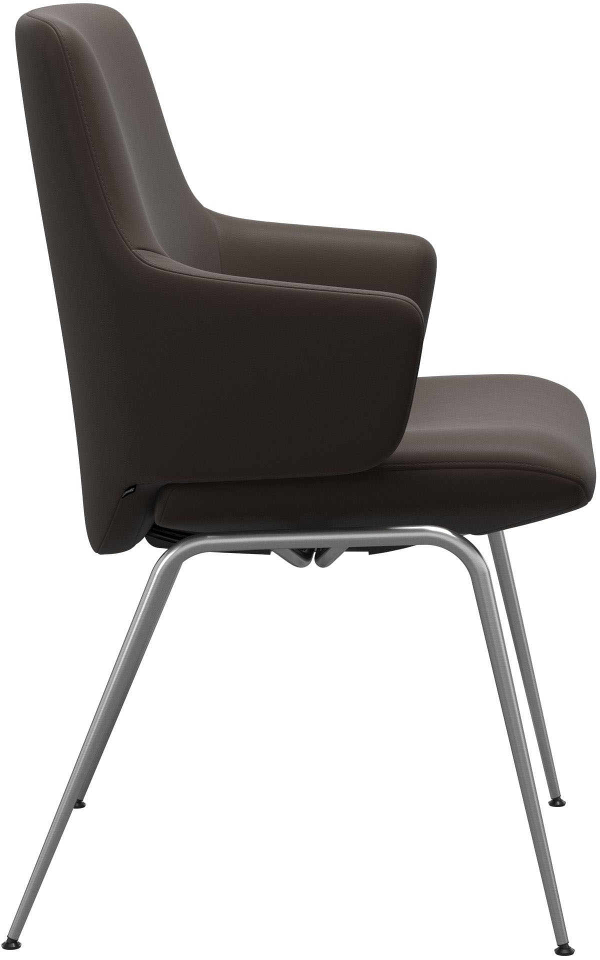 Stressless® Polsterstuhl »Laurel«, Leder BATICK, Low Back mit Armlehne, Größe L, mit Beinen aus Stahl in Chrom matt