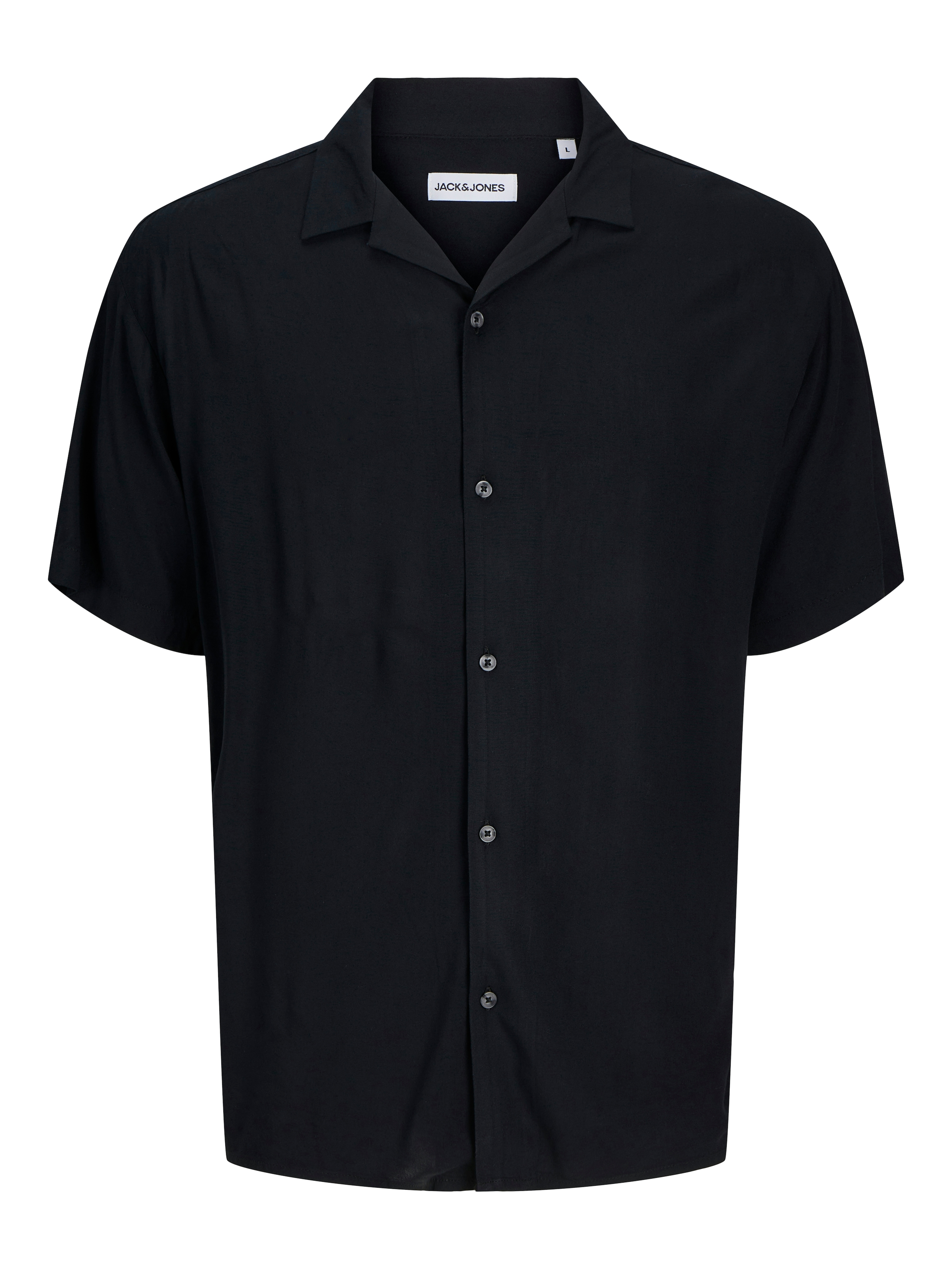 Jack & Jones Kurzarmhemd »JJEJEFF SOLID RESORT SHIRT S/S SN«, mit Resort Kragen