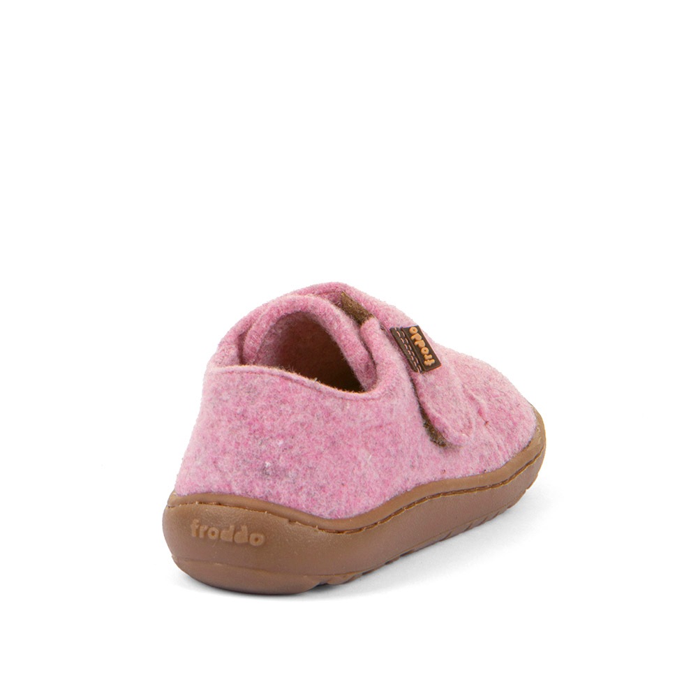 froddo® Hausschuh »BAREFOOT WOOLY«, Klettschuh, Kindergartenschuh mit Wollfutter