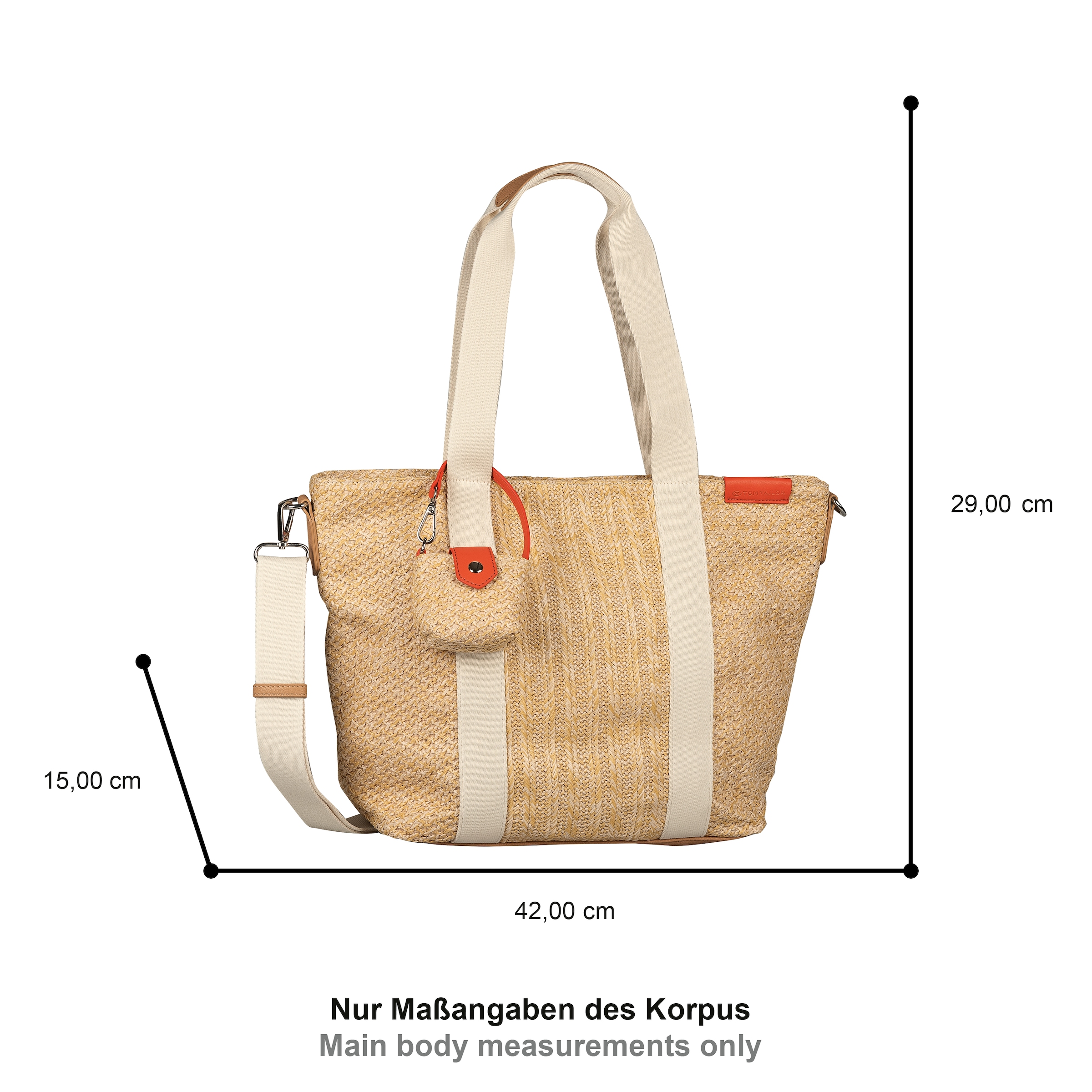TOM TAILOR Shopper »Vanya« Damen Umhängetasche, Schultertasche mit Mini-Bag
