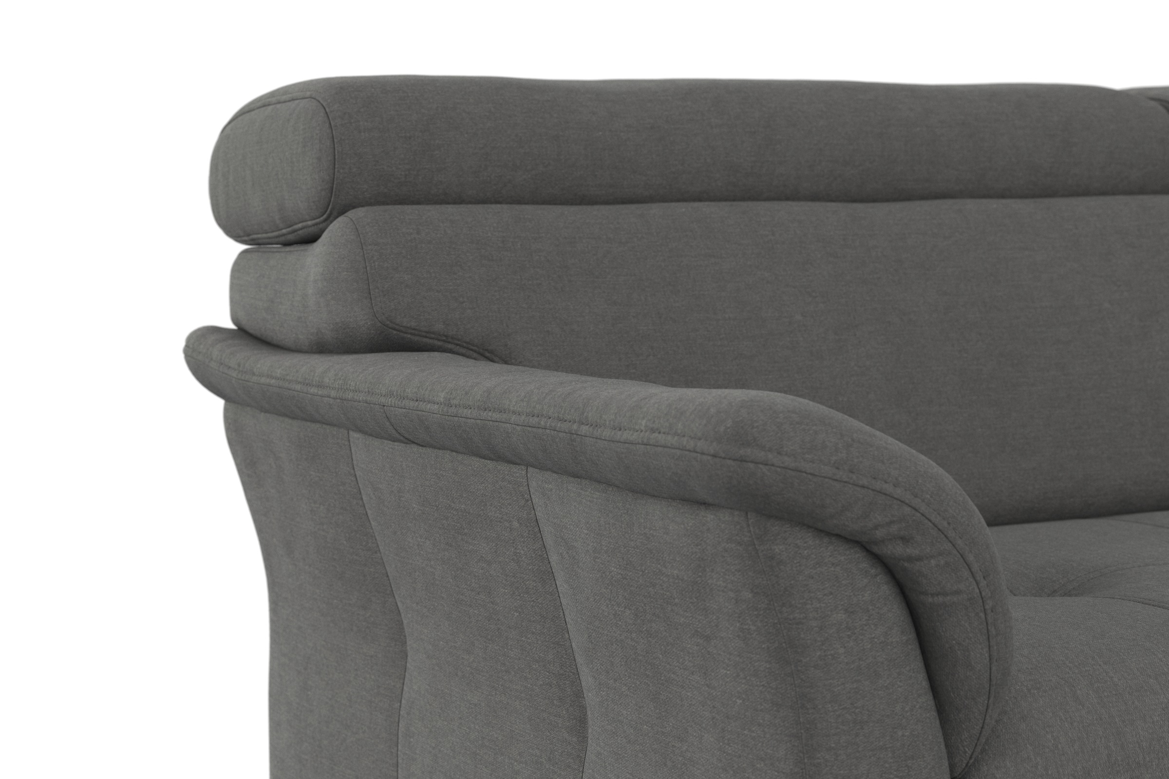 sit&more Ecksofa »Marano L-Form«, inklusive Kopfteilverstellung, wahlweise mit Bettfunktion, Bettkasten