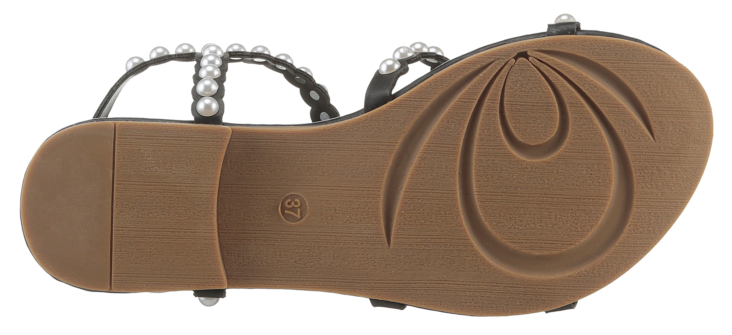 Aniston SHOES Riemchensandale, Sommerschuh, Sandale, Blockabsatz, Zierperlen - NEUE KOLLEKTION