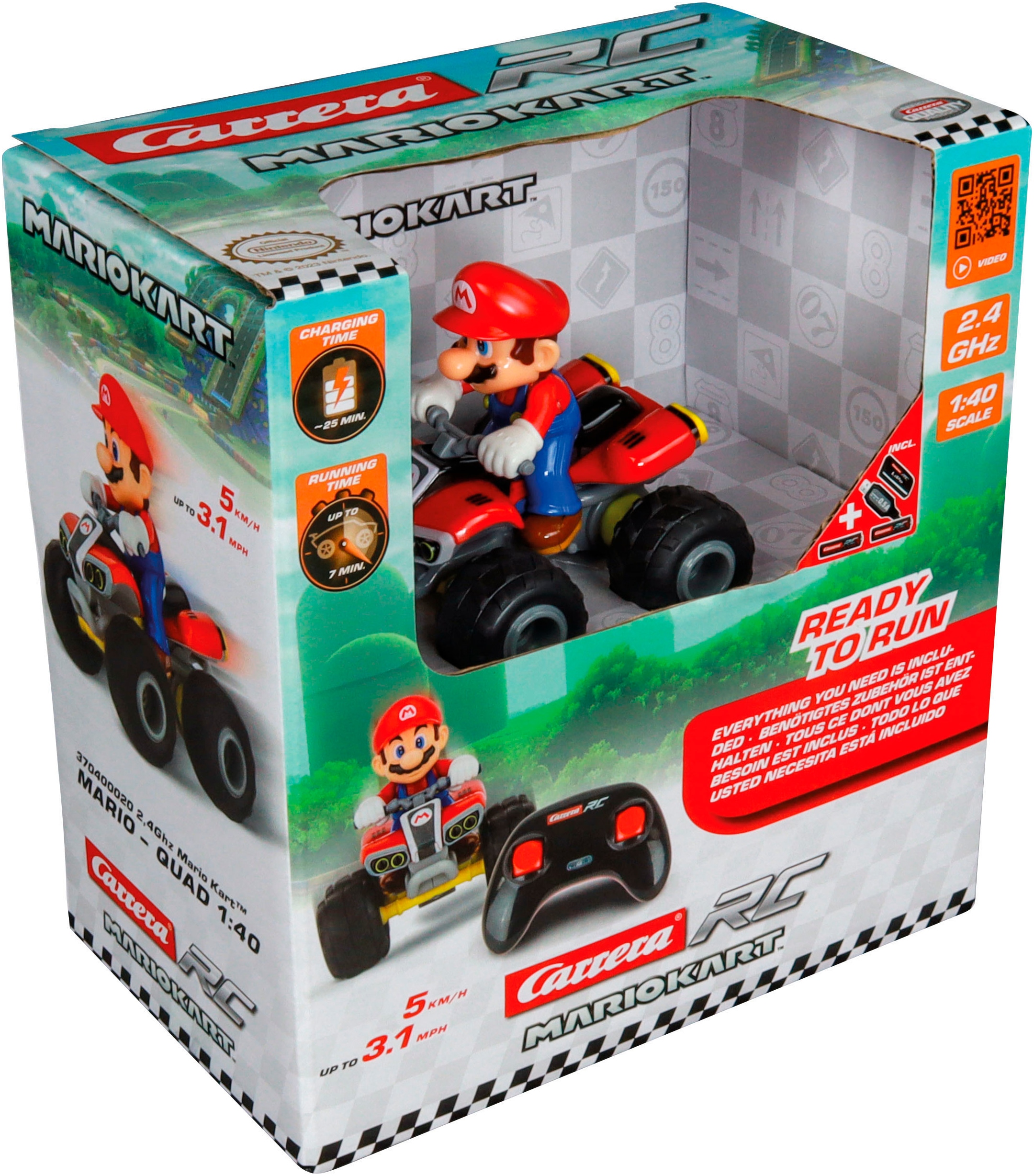 Carrera® RC-Auto »Carrera® RC Mario Kart™ - Quad, Mario, 2,4GHz«