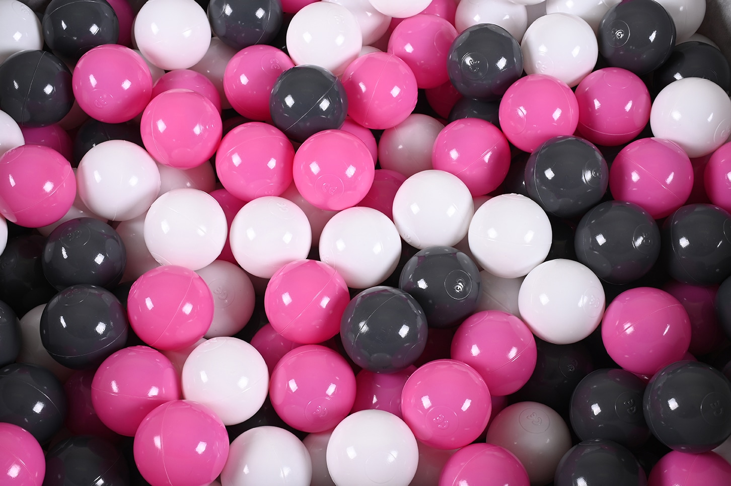 Knorrtoys® Bällebad »Soft, Grey«, mit 300 Bällen creme/Grey/rose; Made in Europe